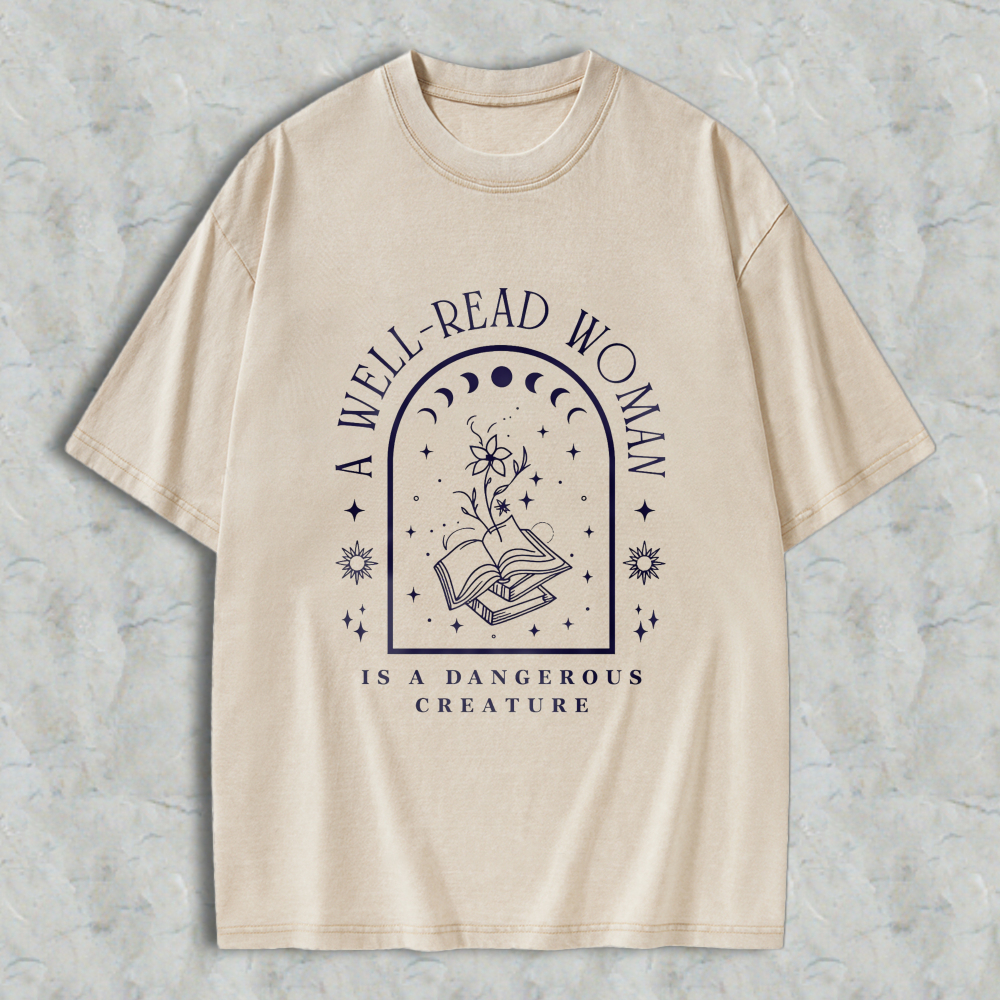 Wardrobecart Mystic Symbol And Rune Design Unisex Washed T-shirt