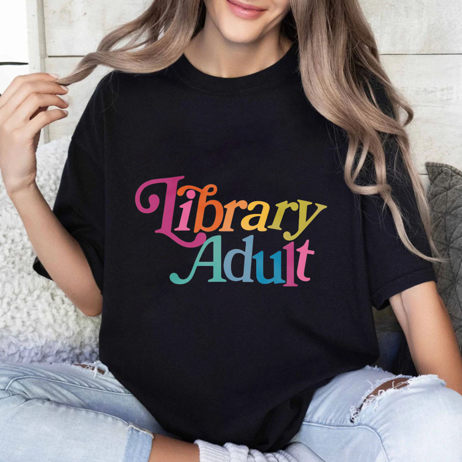 Wardrobecart Library Adult Tshirt