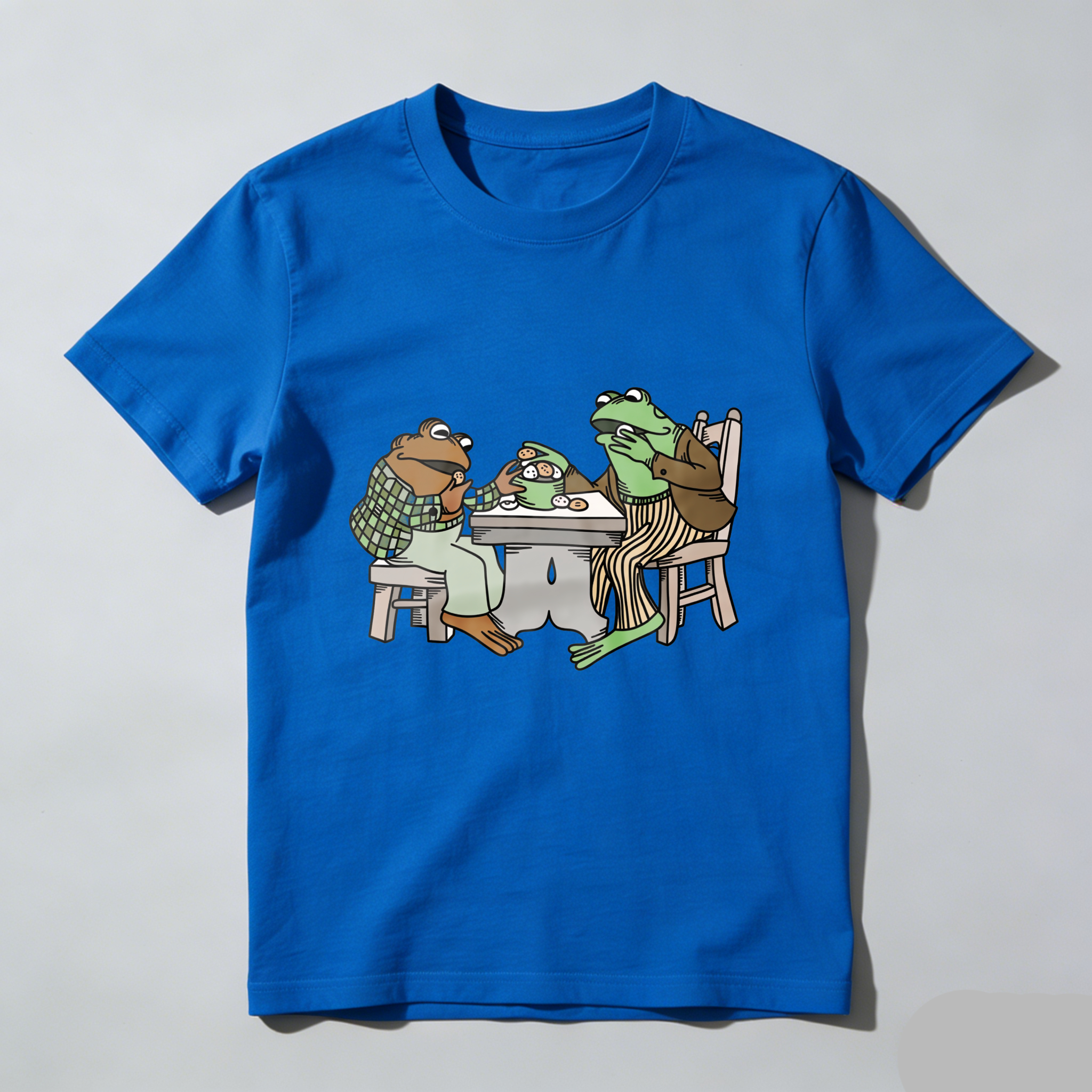 Wardrobecart Frogs Sitting At Table Eating Pizza Tshirt