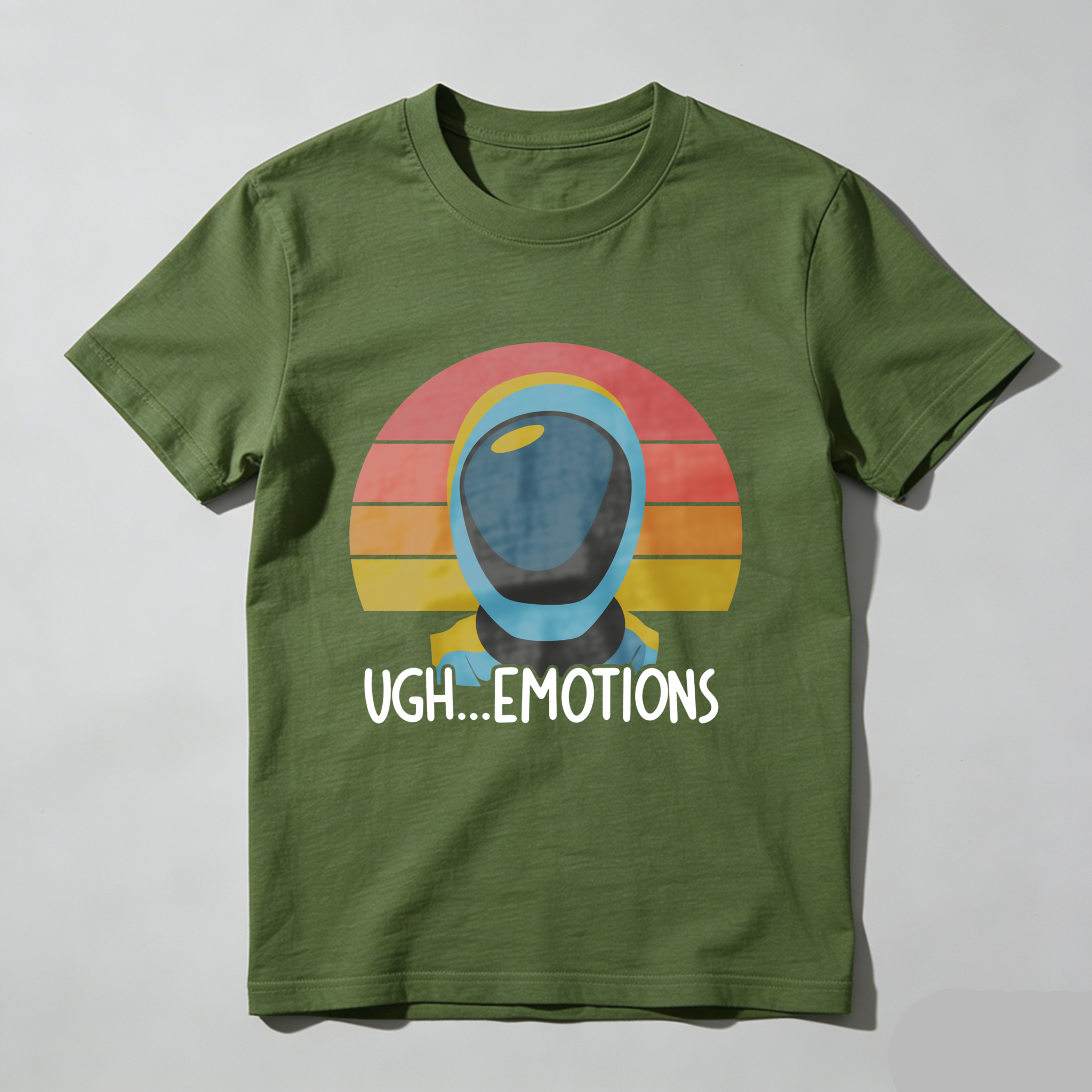 Wardrobecart Astronaut Helmet Sunset Ugh Emotions tshirt