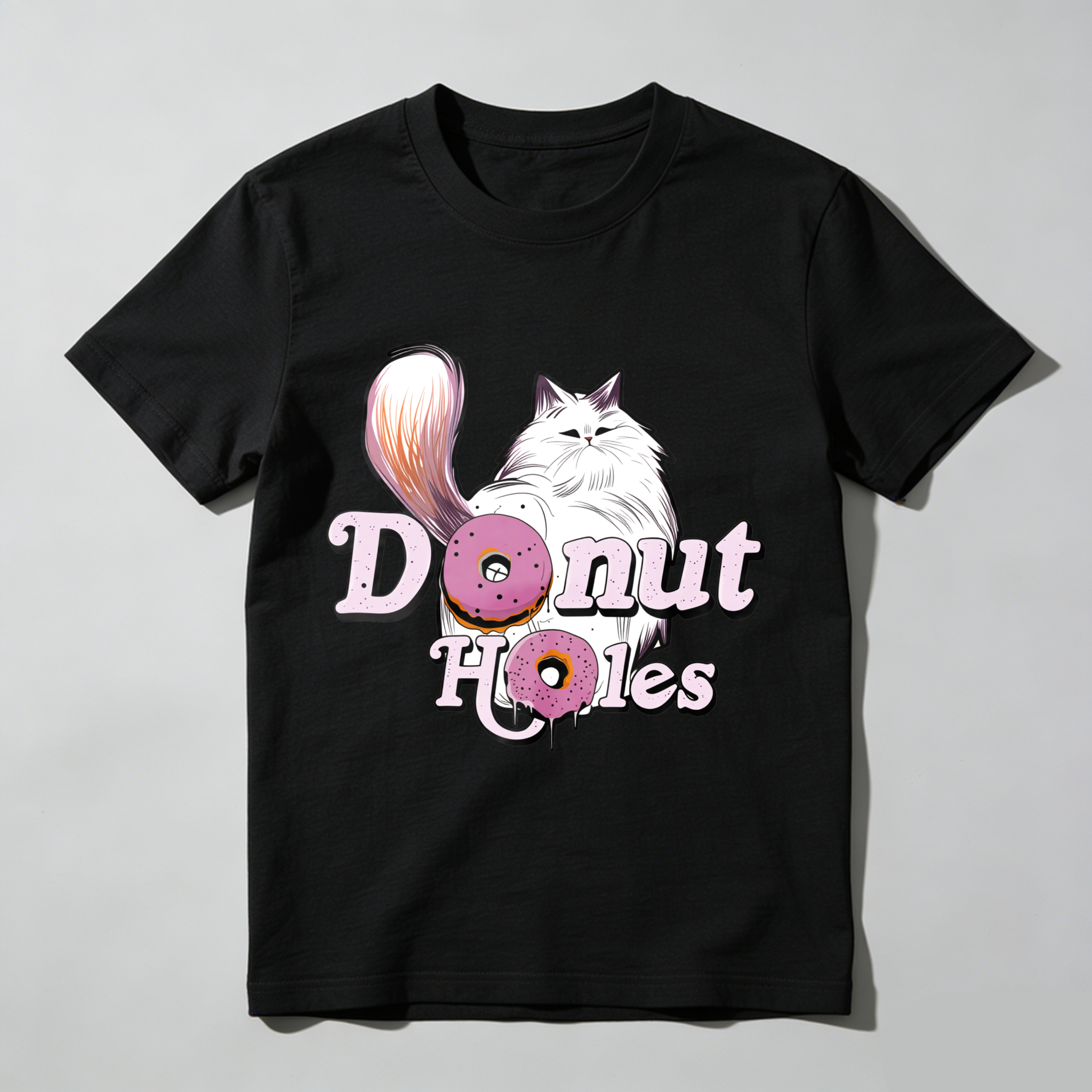 Wardrobecart Donut Holes Cat And Donuts Tshirt