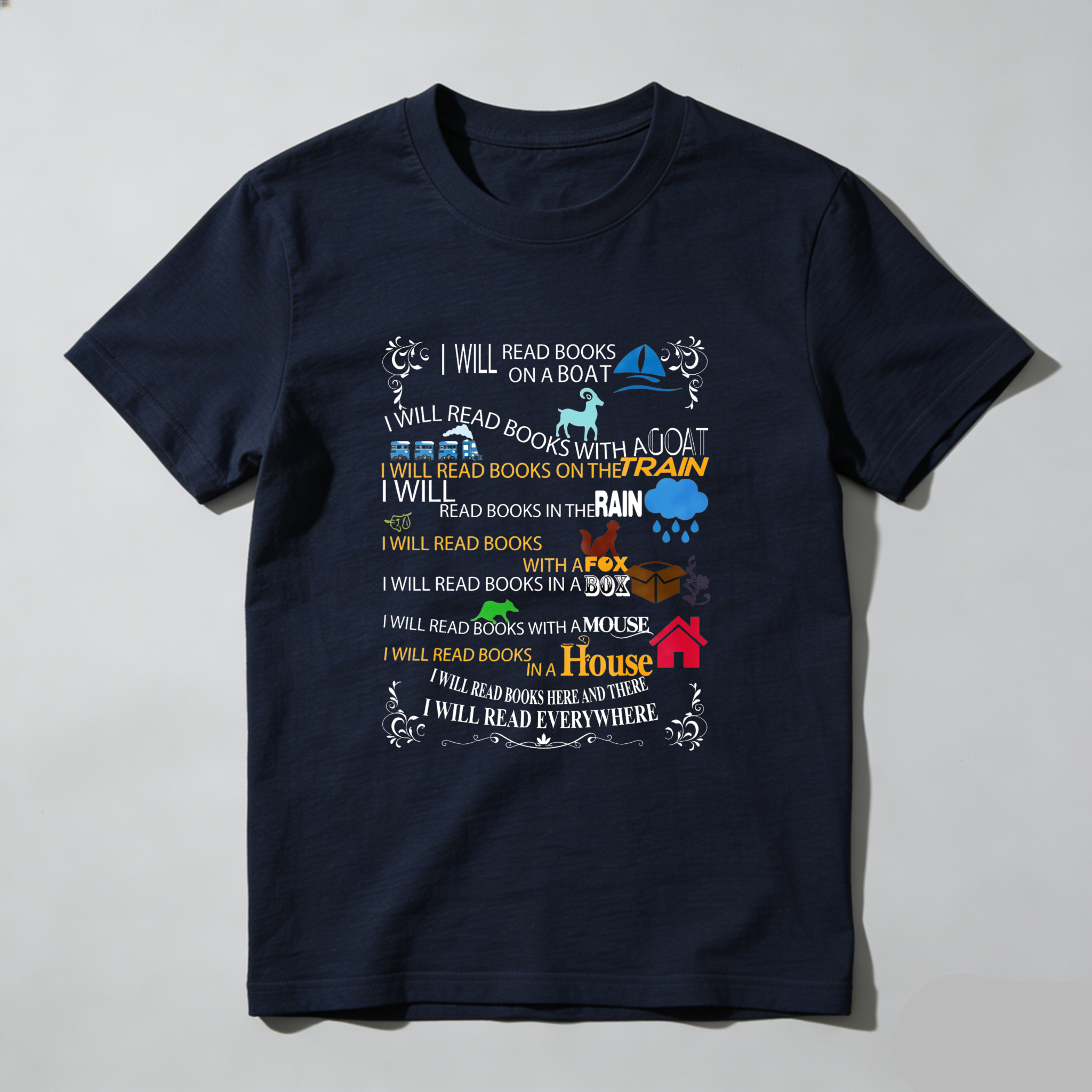 Wardrobecart I Will Read Books Everywhere Tshirt