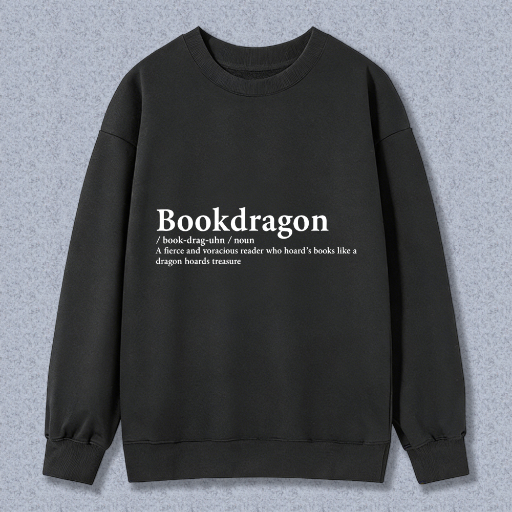 Wardrobecart Bookdragon Definition Unisex Classic Sweatshirt