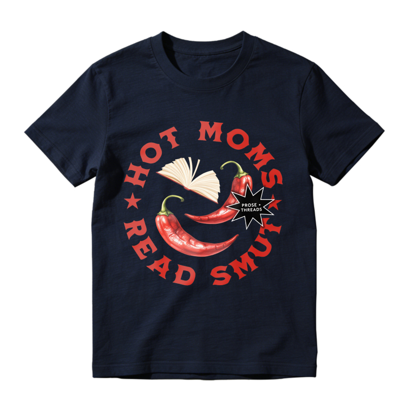 Wardrobecart Hot Moms Read Smut With Chili Peppers And Book Design Unisex Classic T-shirt