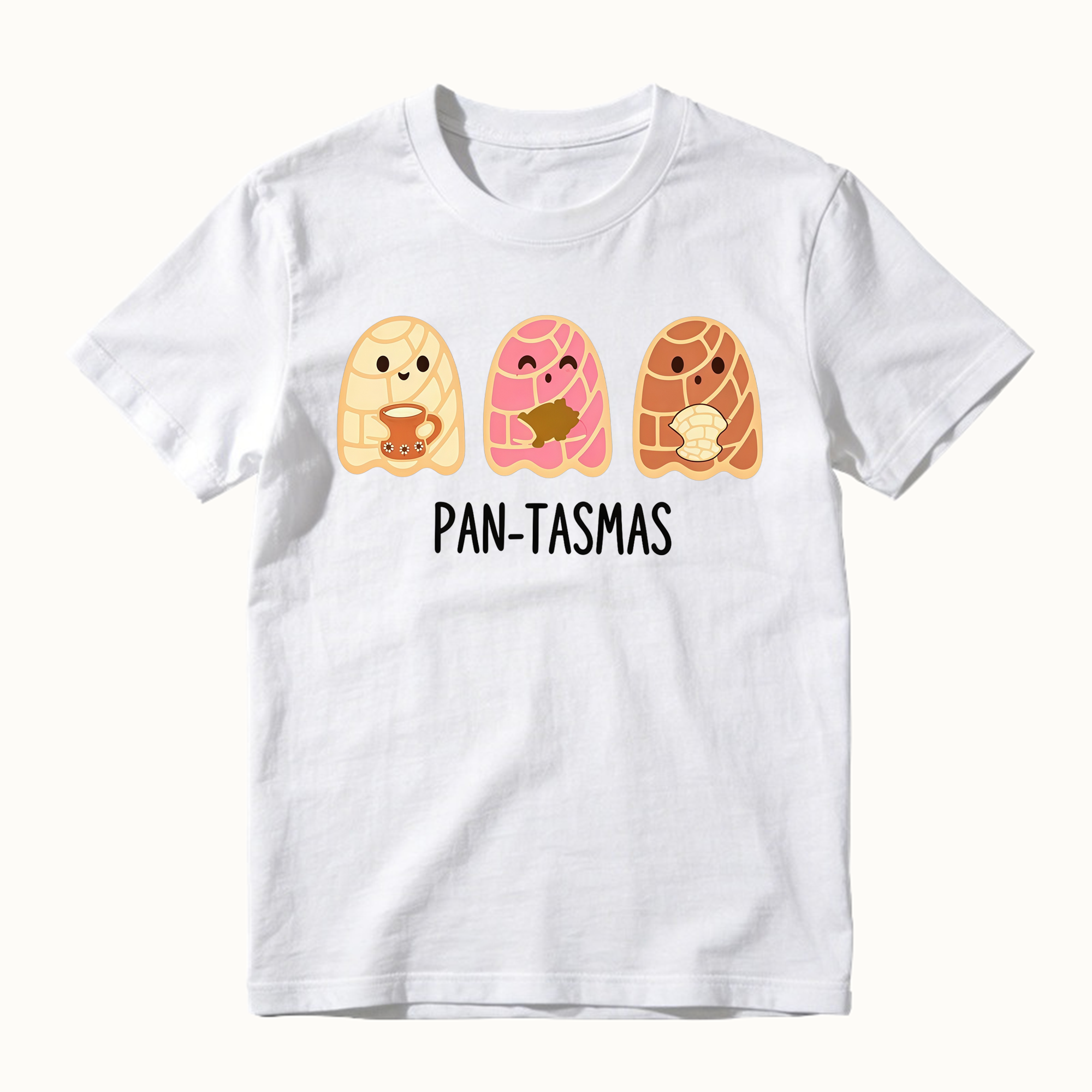 Cute Ghost Pan Dulce Conchas Funny Latina Mexican Halloween Graphic Tee