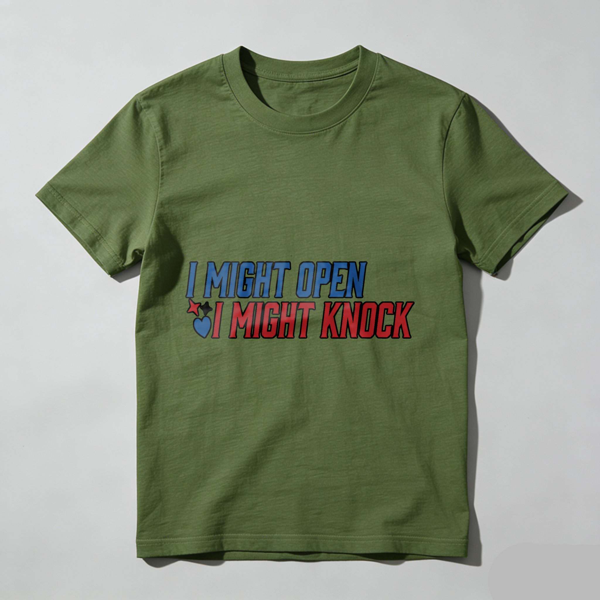 Wardrobecart I Might Open I Might Knock Tshirt