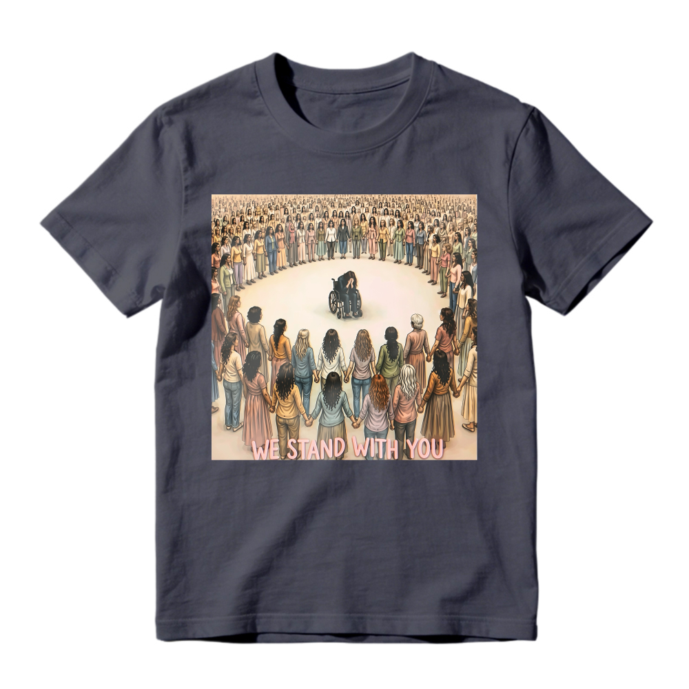 We Stand With You Wheelchair Support Circle Unisex Classic T-shirt