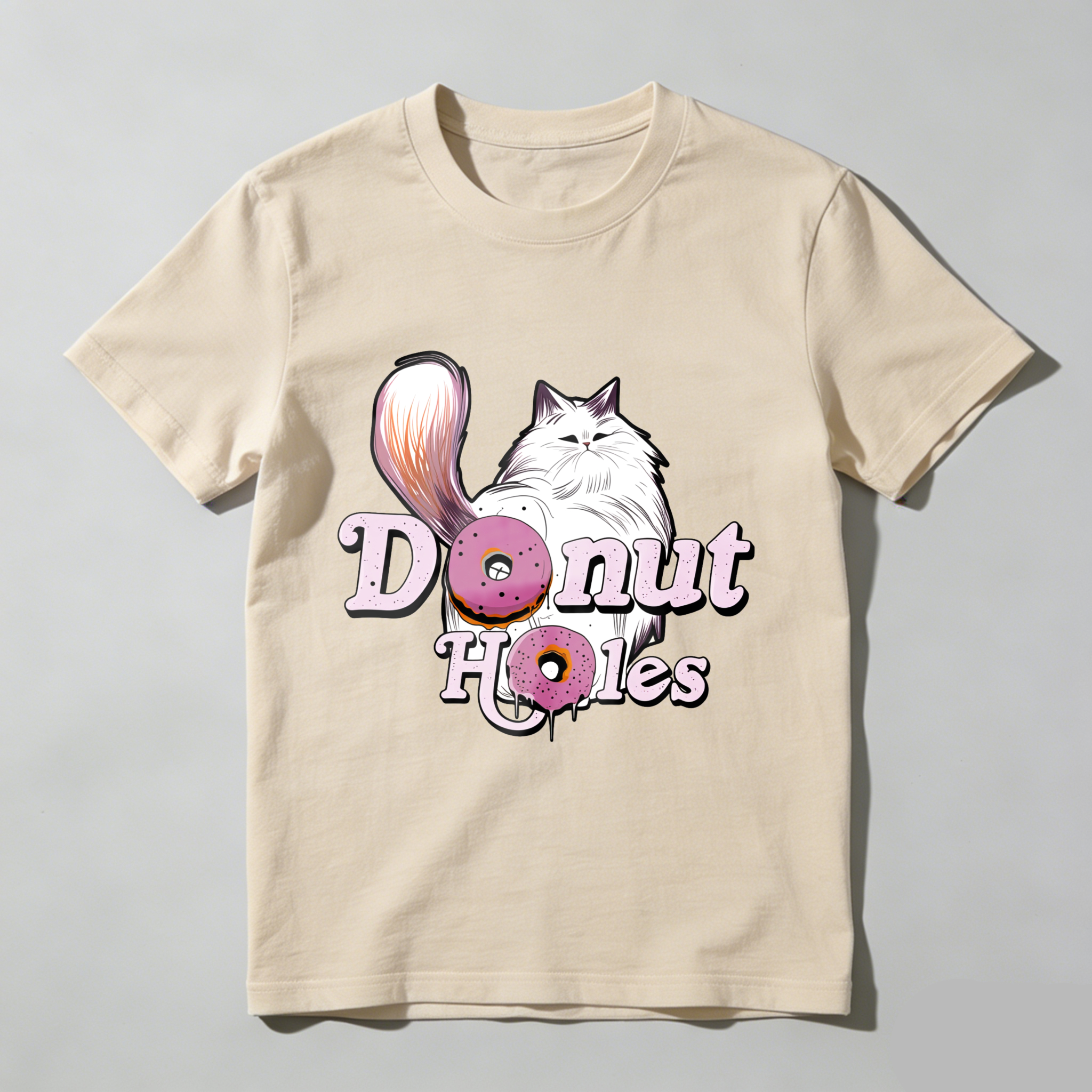 Wardrobecart Donut Holes Cat And Donuts Tshirt