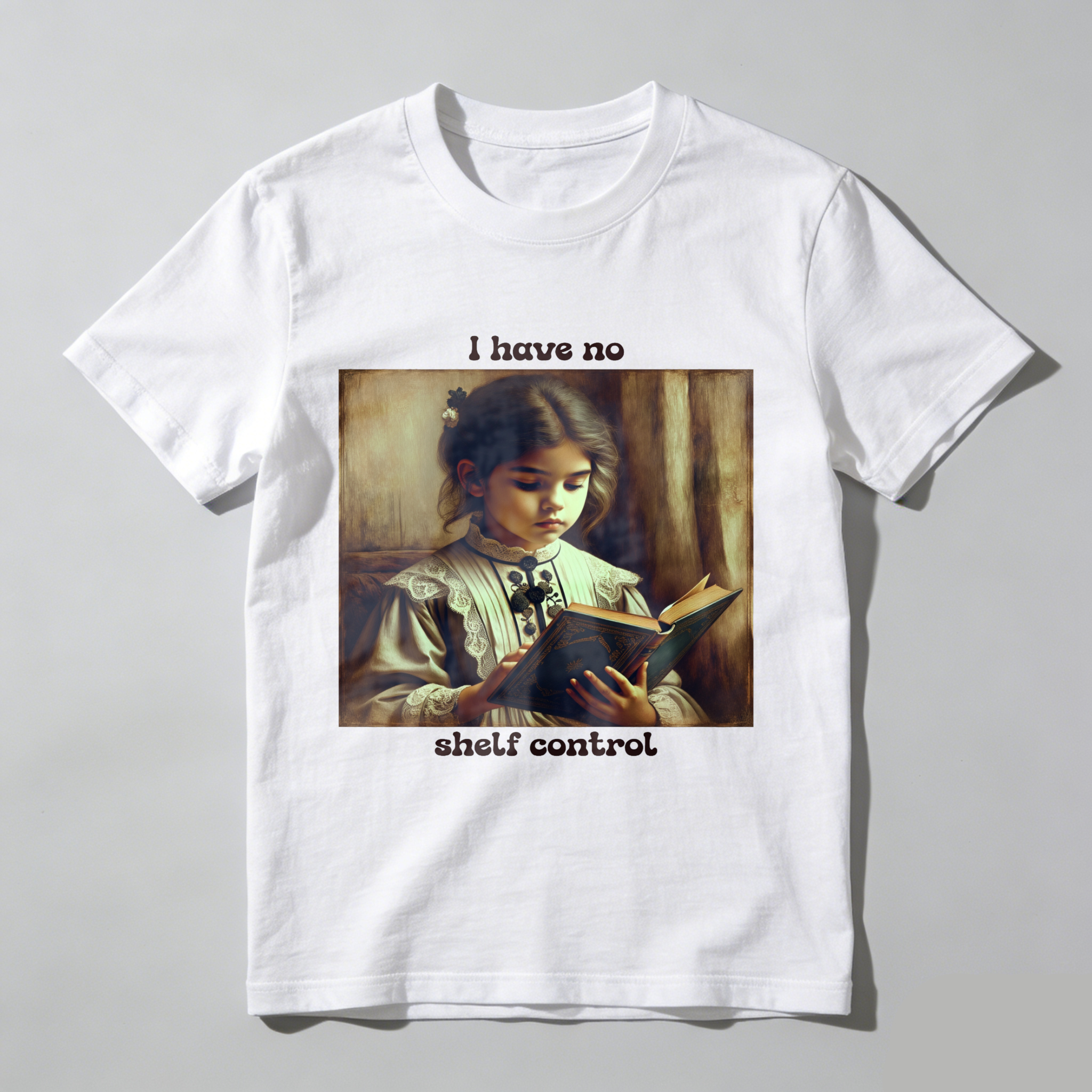 Wardrobecart Girl Reading Book I Have No Shelf Control Unisex Classic T-shirt