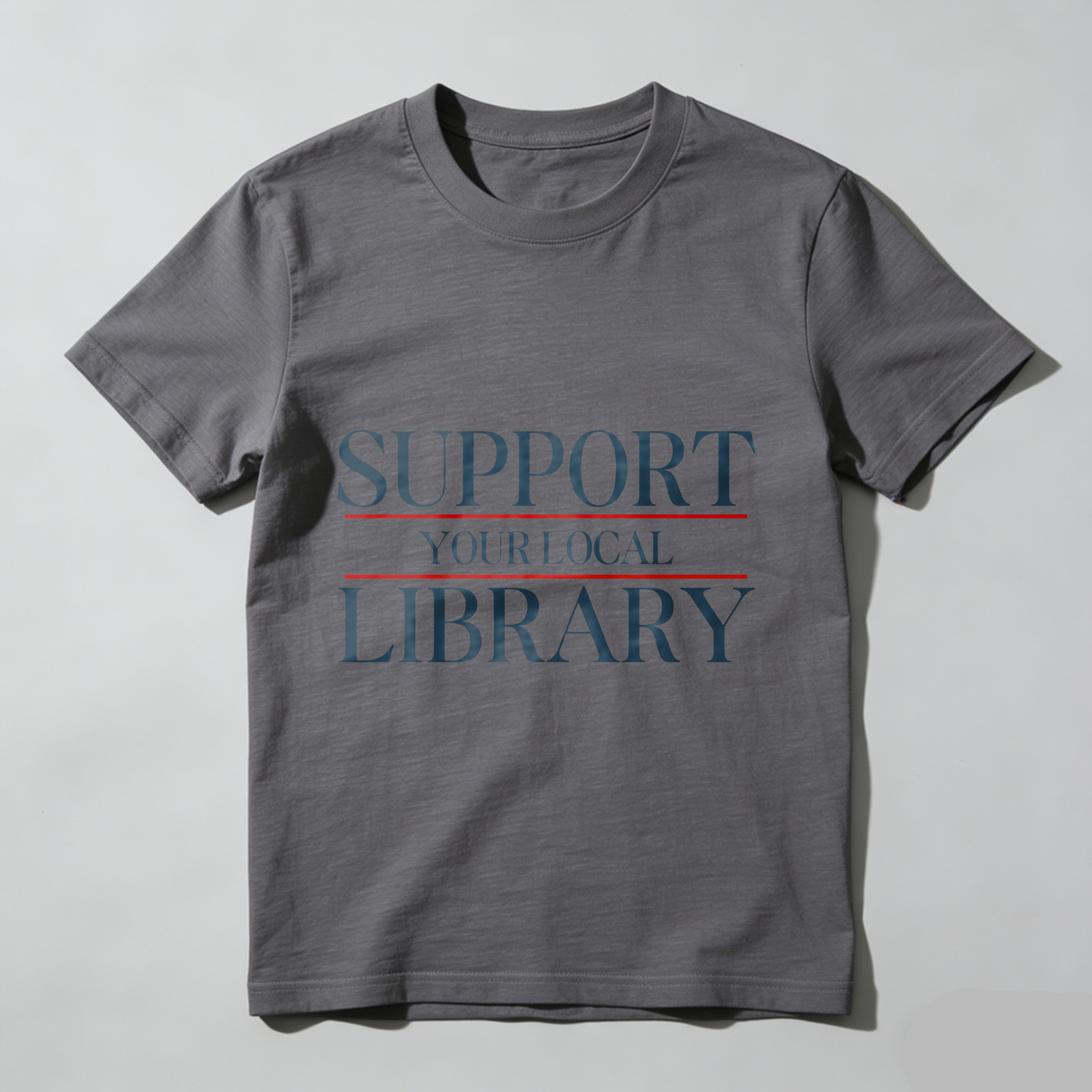 Wardrobecart Support Your Local Library Tshirt