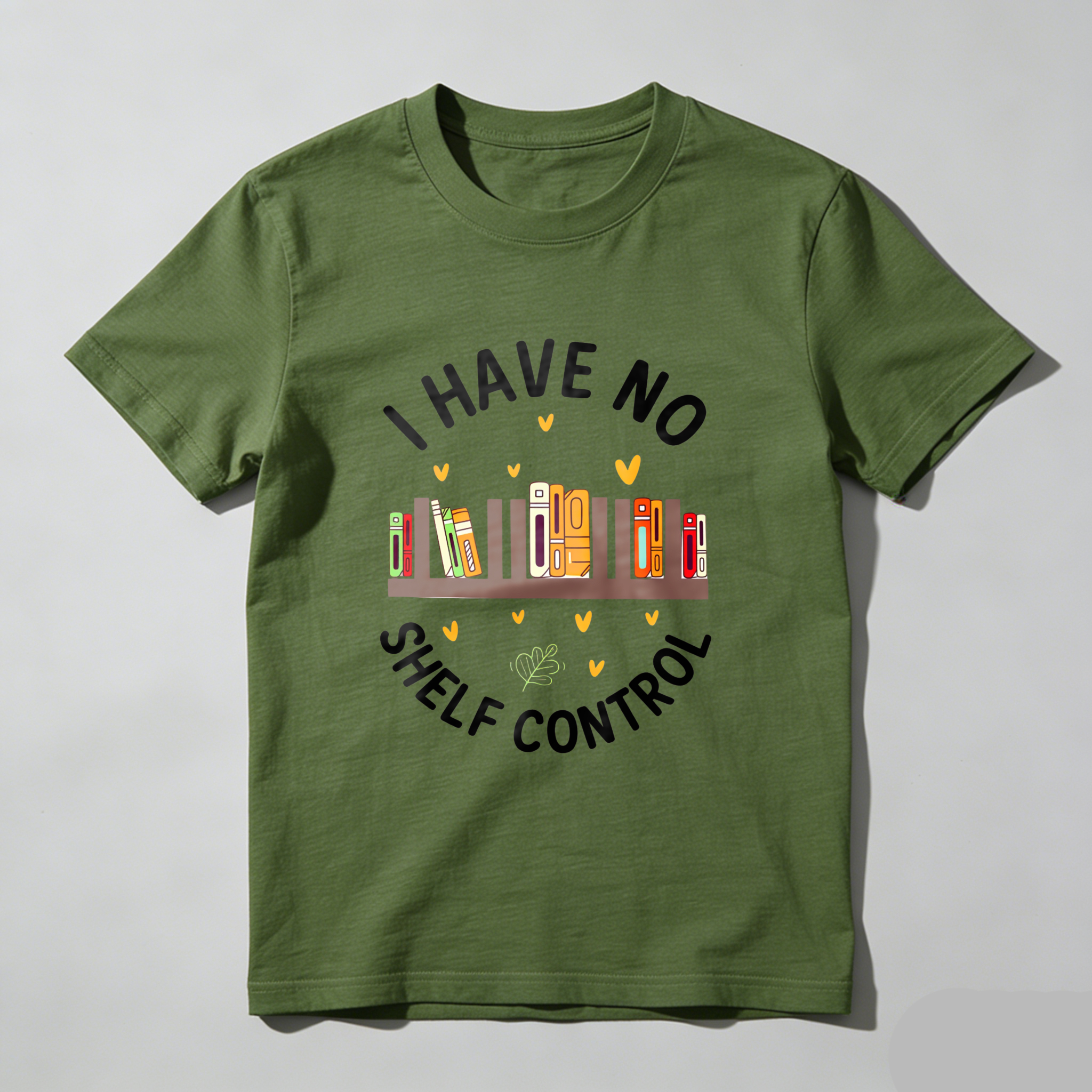 Wardrobecart I Have No Shelf Control With Bookshelf And Hearts Design Unisex Classic T-shirt