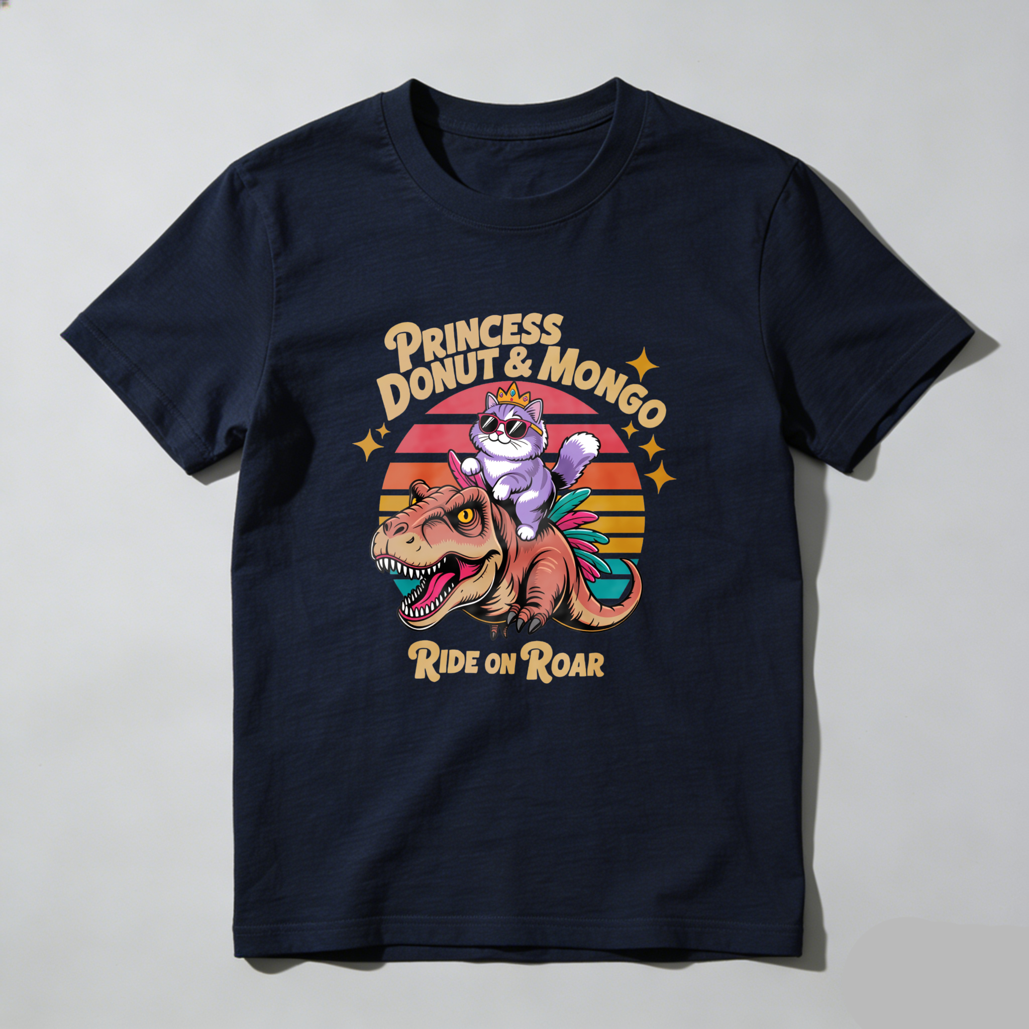 Wardrobecart Princess Donut And Mongo Ride On Roar Tshirt
