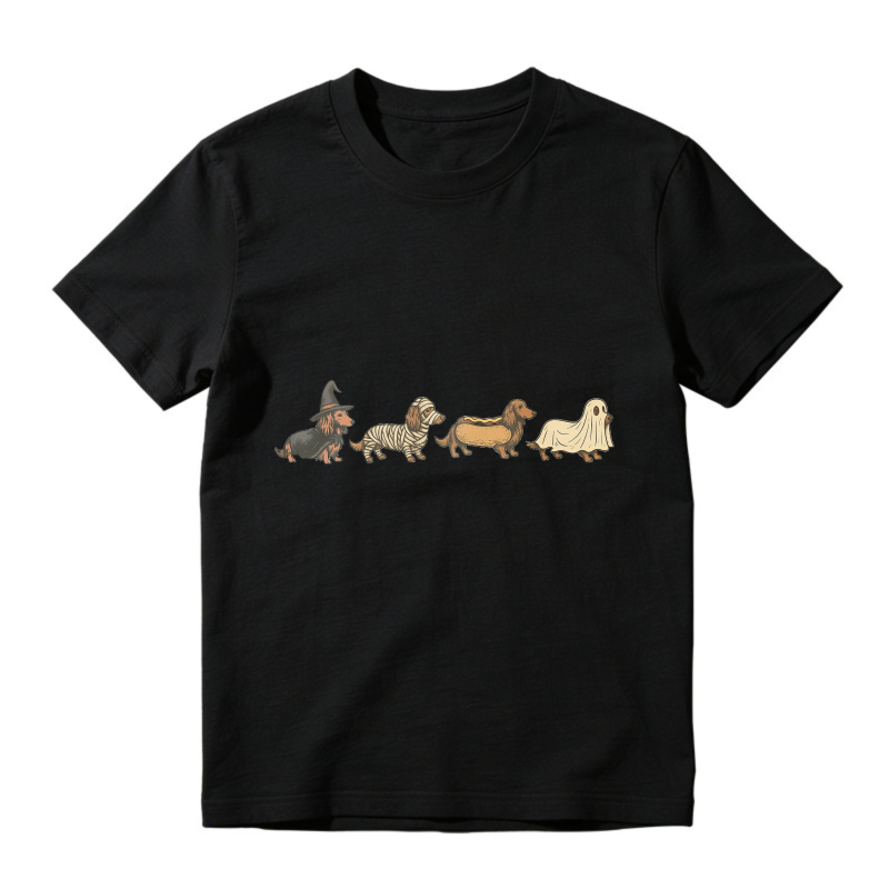 Halloween Dachshund Costume Parade, Unisex Classic T-shirt
