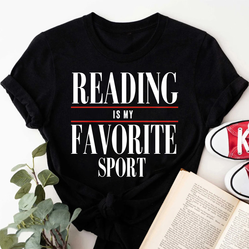 Wardrobecart Reading Is My Favorite Sport Tshirt