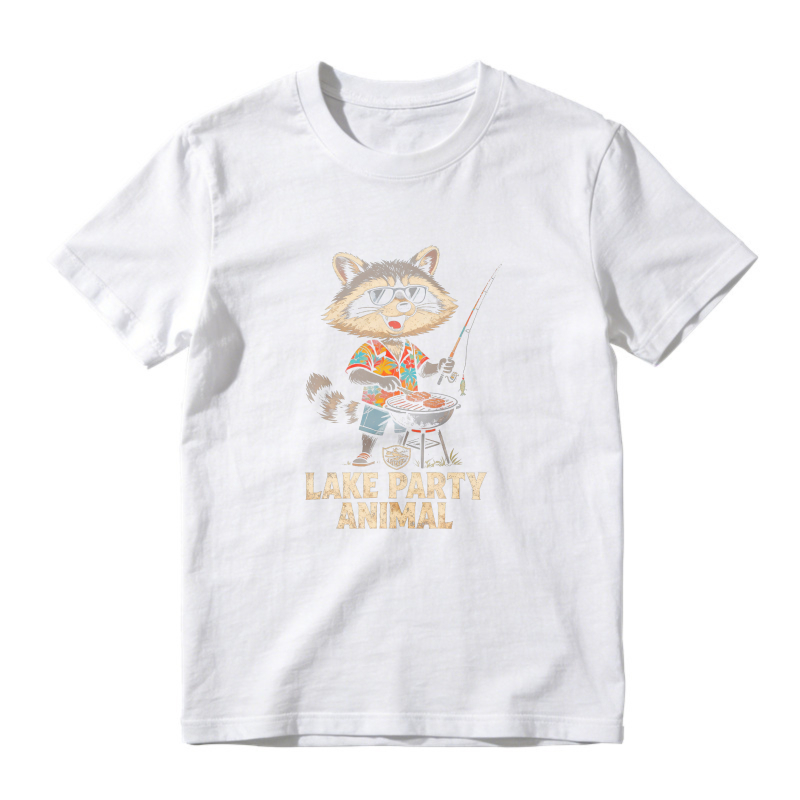 Raccoon Grilling Lake Party Animal Unisex Classic T-shirt