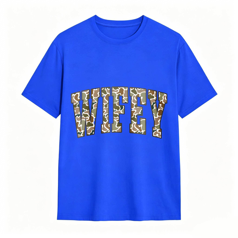 Comfort Colors Camouflage Wifey Shirt