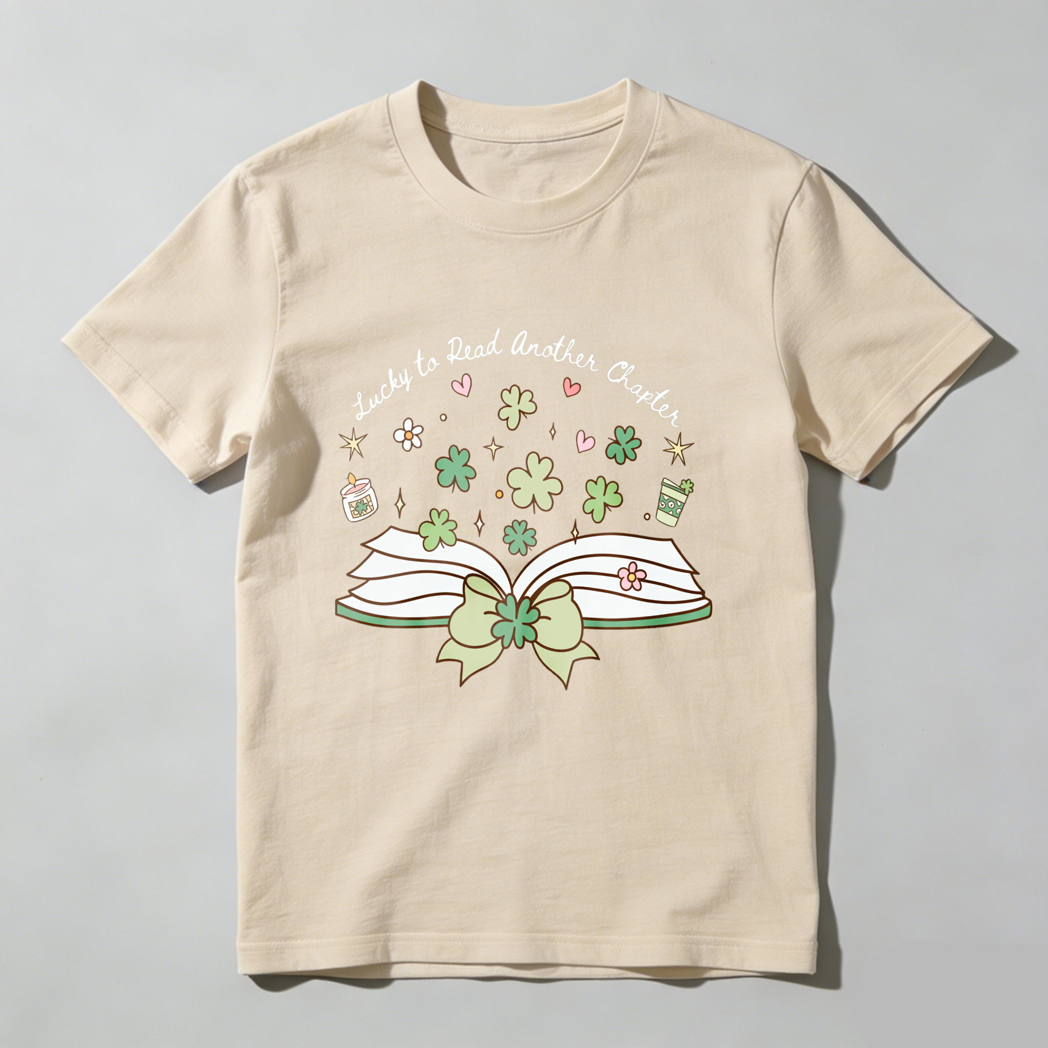 WardrobecartOpen Book With Flowers And Stars tshirt