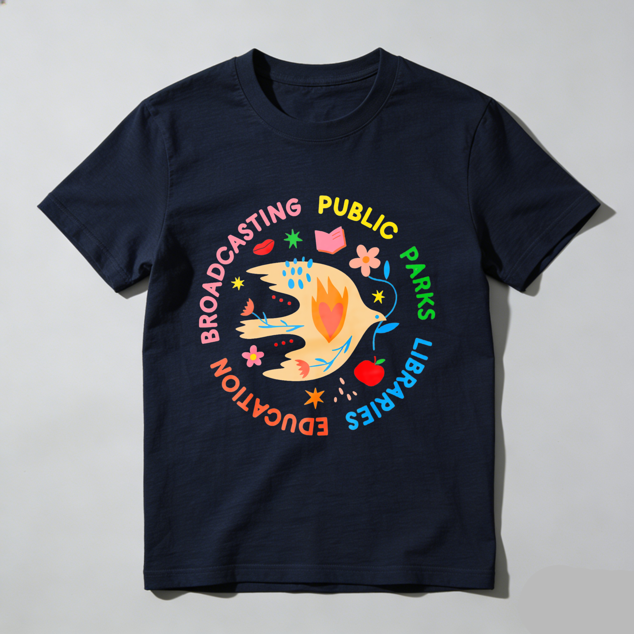 Wardrobecart Broadcasting Public Parks Libraries Education Tshirt