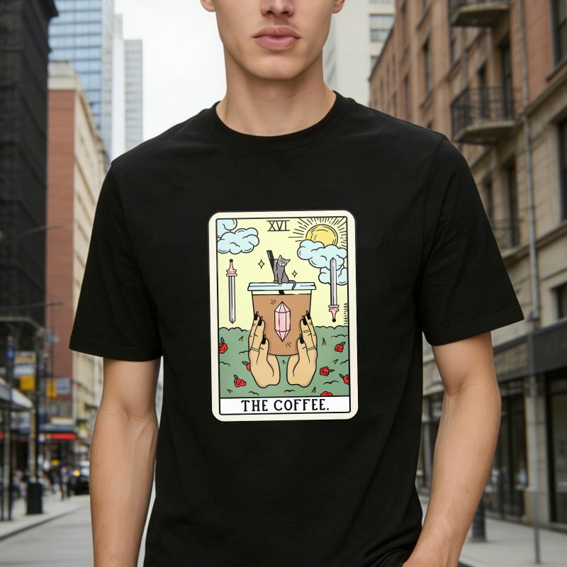 The Coffee Tarot Card Design, Unisex Classic T-shirt