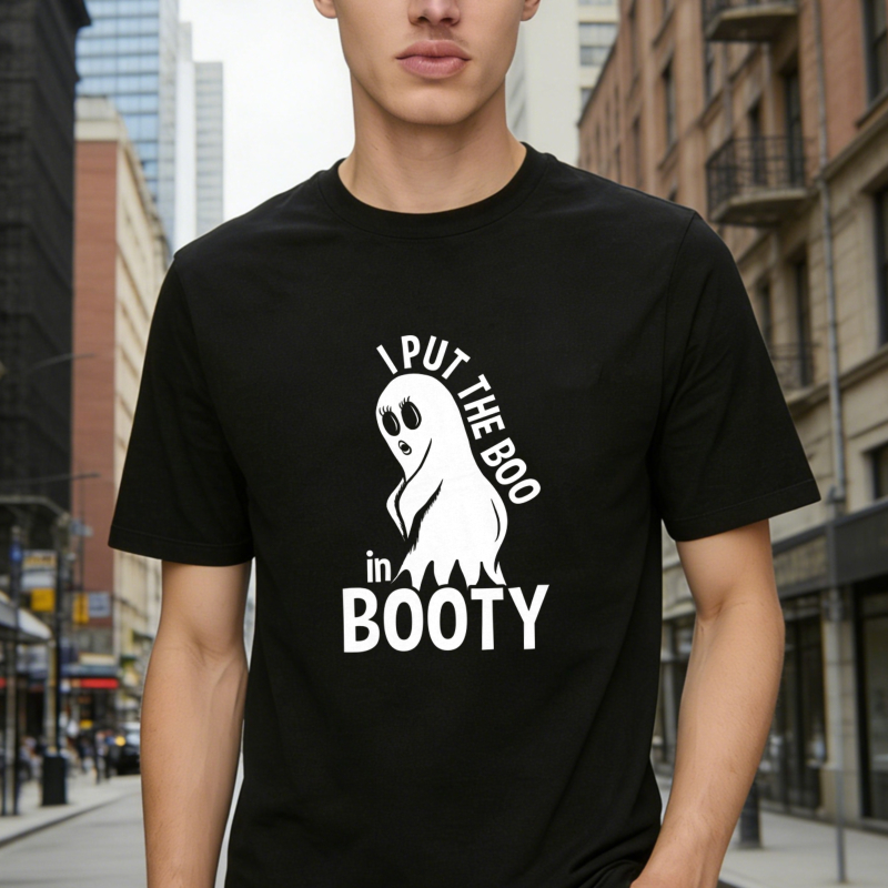 I Put The Boo In Booty Funny Ghost Halloween T-shirt