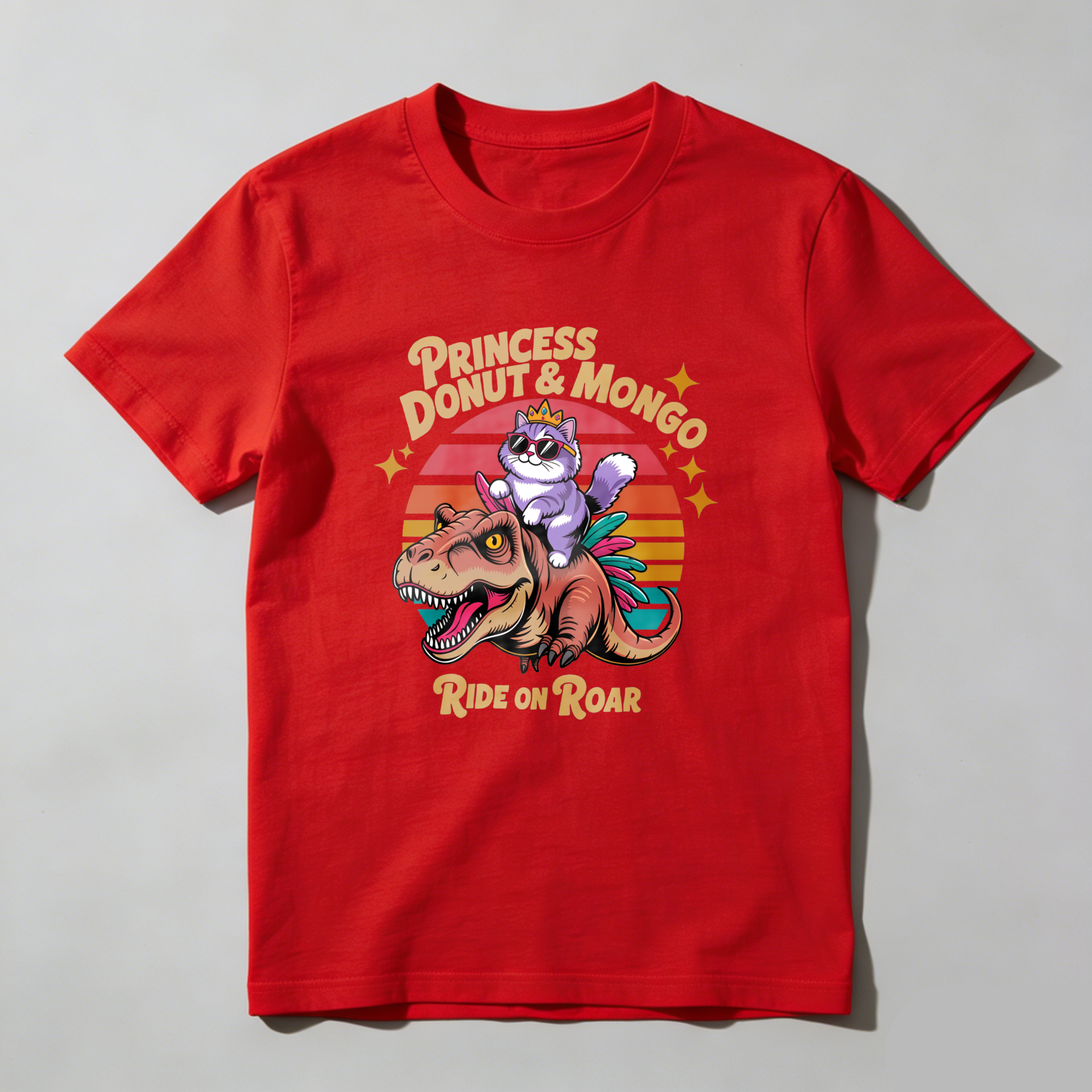 Wardrobecart Princess Donut And Mongo Ride On Roar Tshirt
