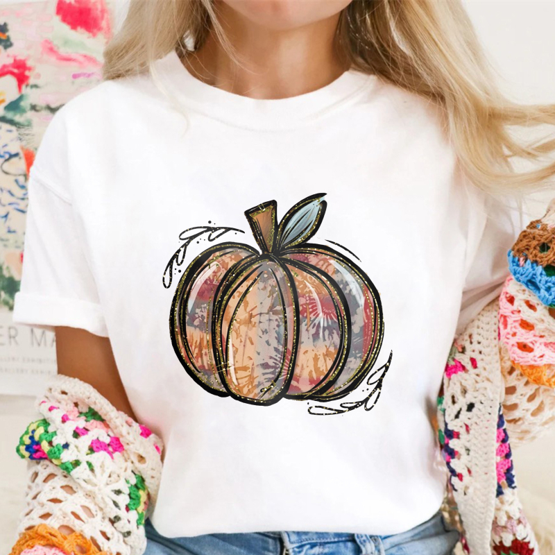 Abstract Artistic Pumpkin Design Unisex Classic T Shirt