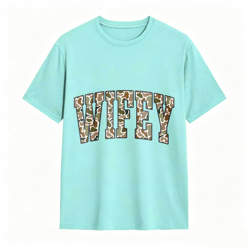 Comfort Colors Camouflage Wifey Shirt