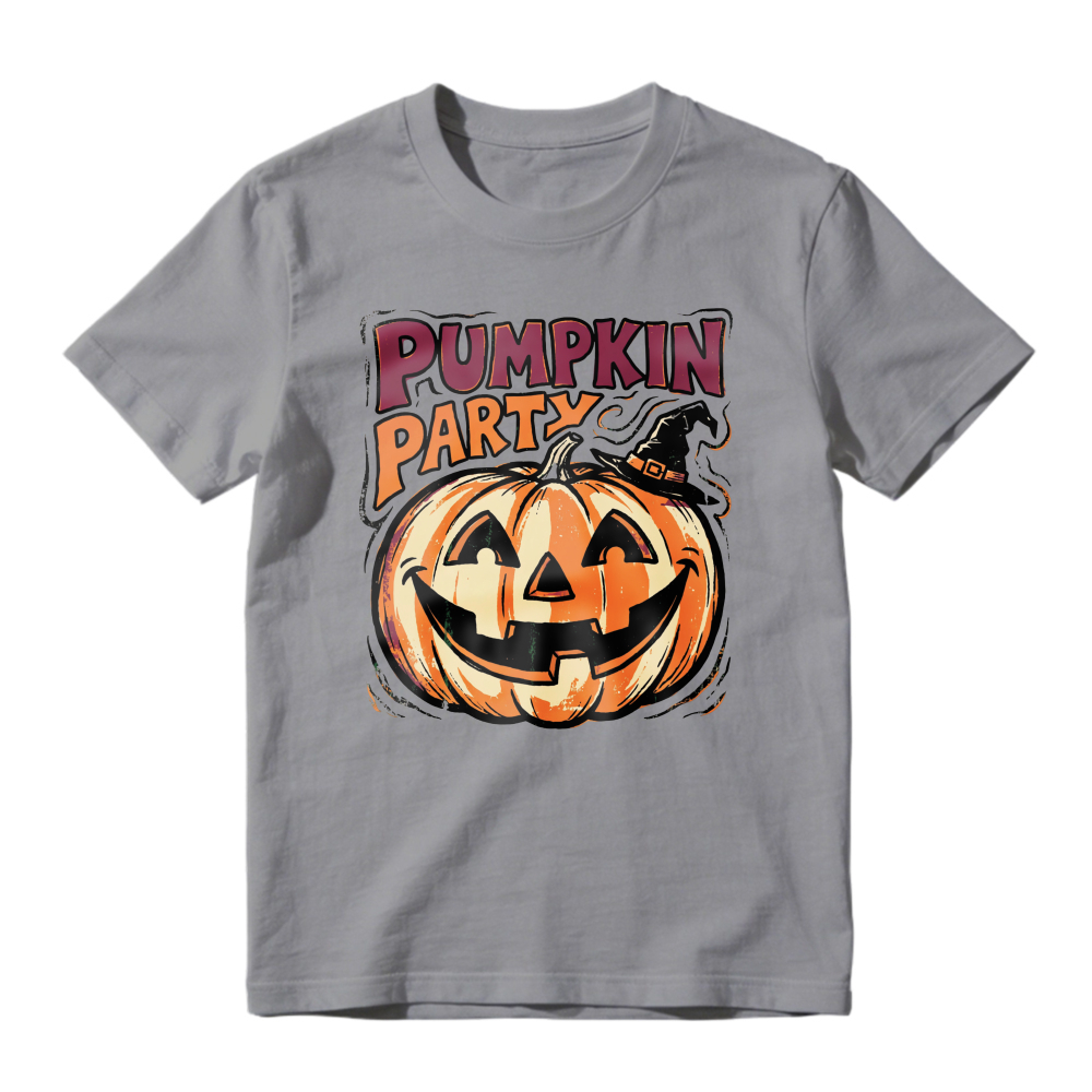 Pumpkin Party Halloween Jack O Lantern Graphic, Unisex Classic T-shirt