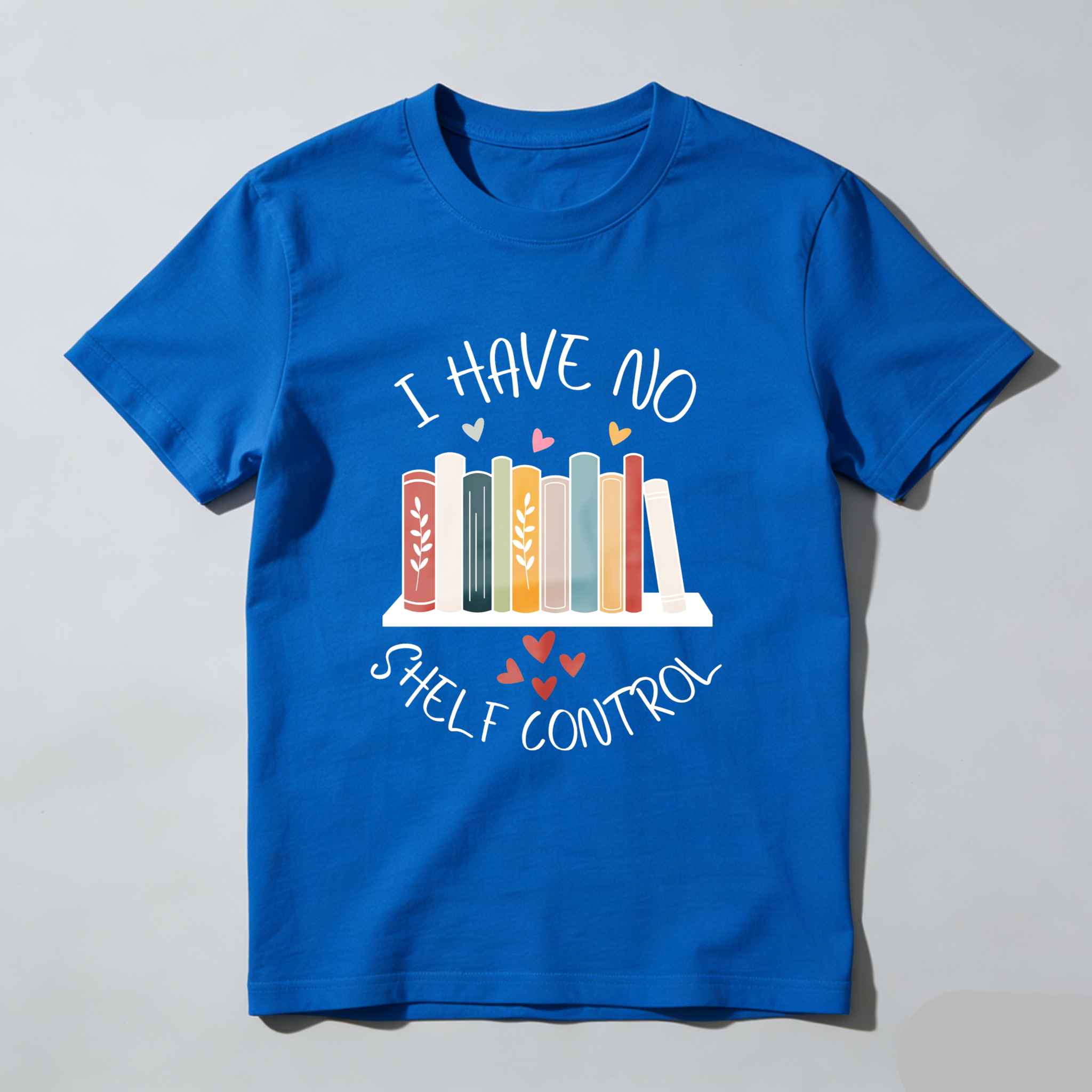 Wardrobecart I Have No Shelf Control Books And Hearts Design Unisex Classic T-shirt