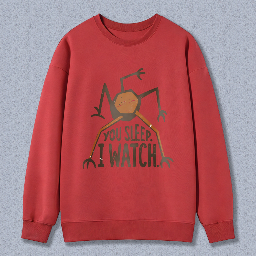 Wardrobecart Spider You Sleep I Watch Unisex Classic Sweatshirt