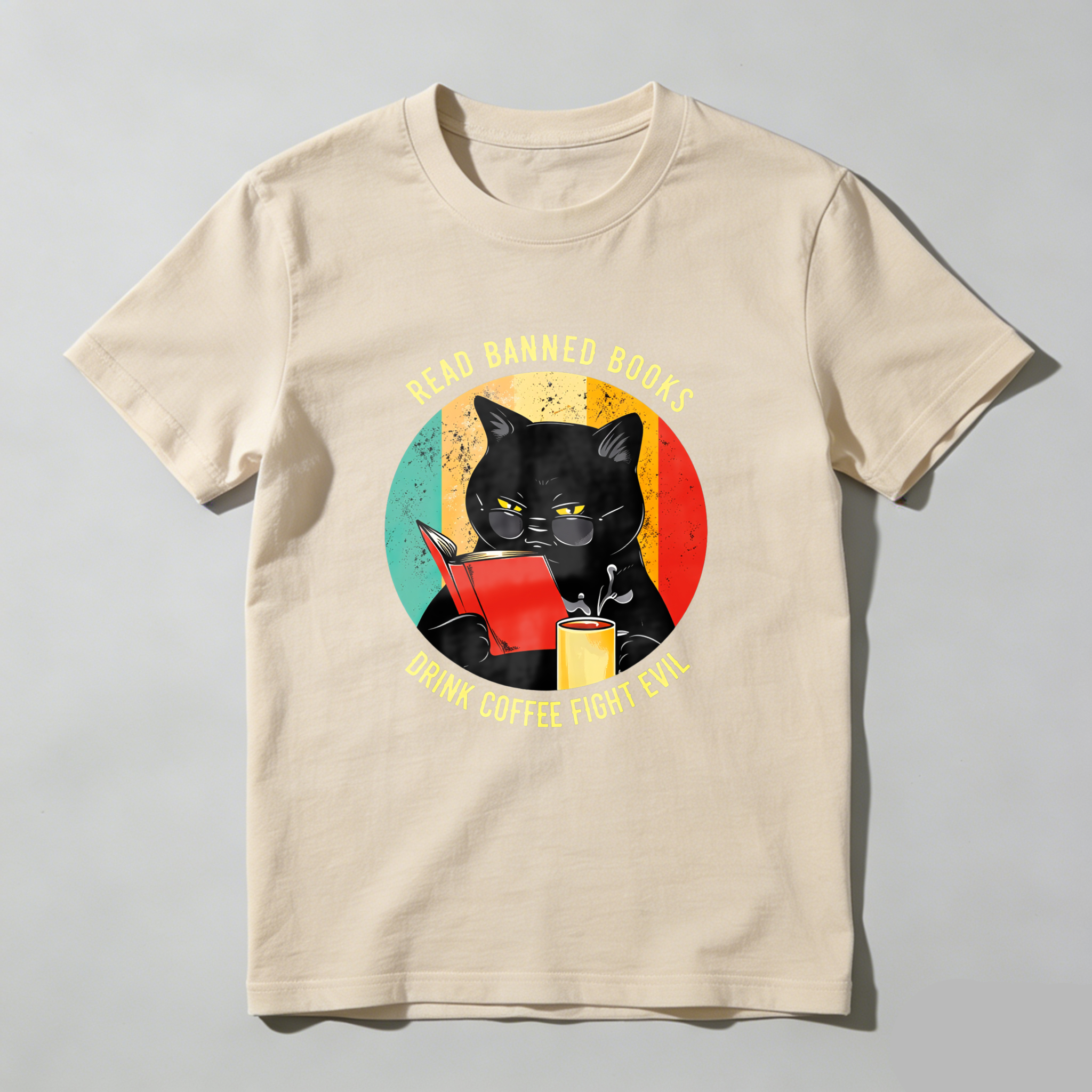 Wardrobecart Read Banned Books Drink Coffee Fight Evil Tshirt
