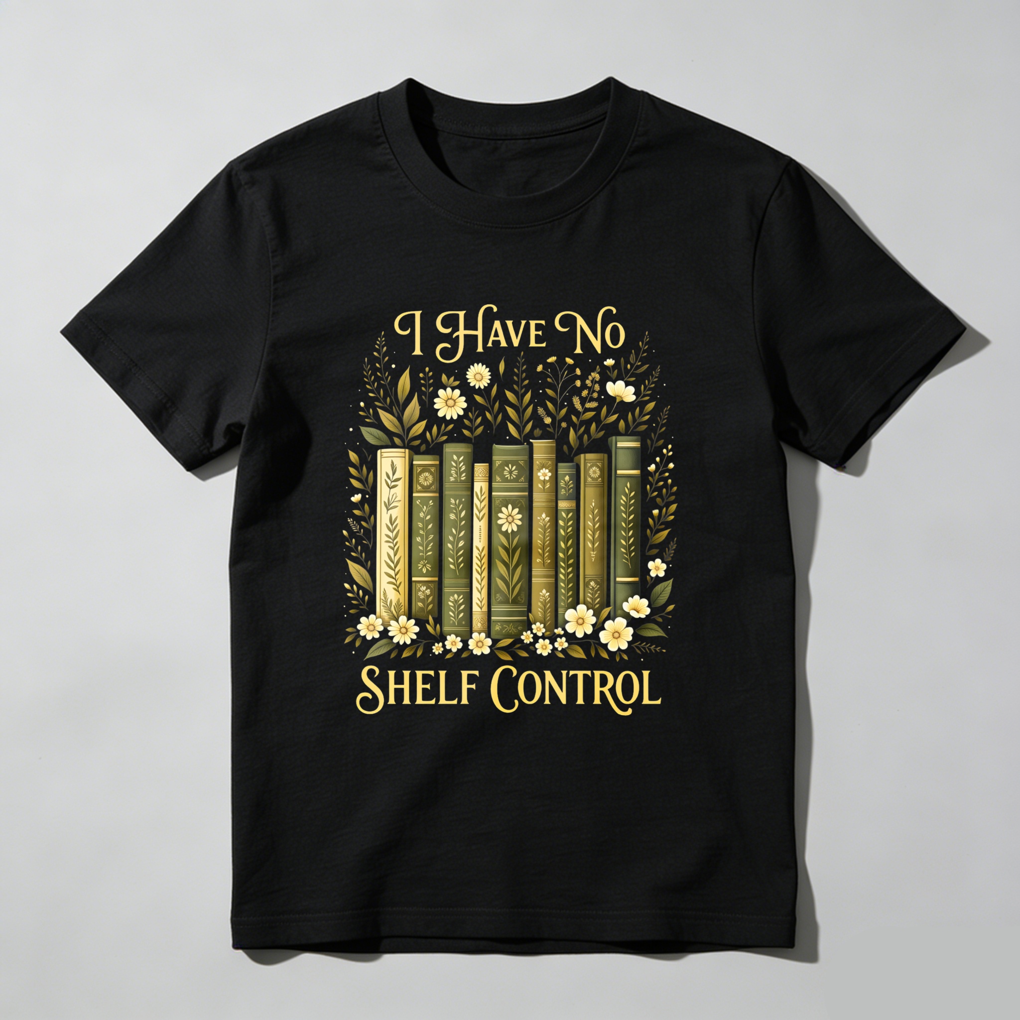 Wardrobecart I Have No Shelf Control Bookshelf Floral Design Unisex Classic T-shirt