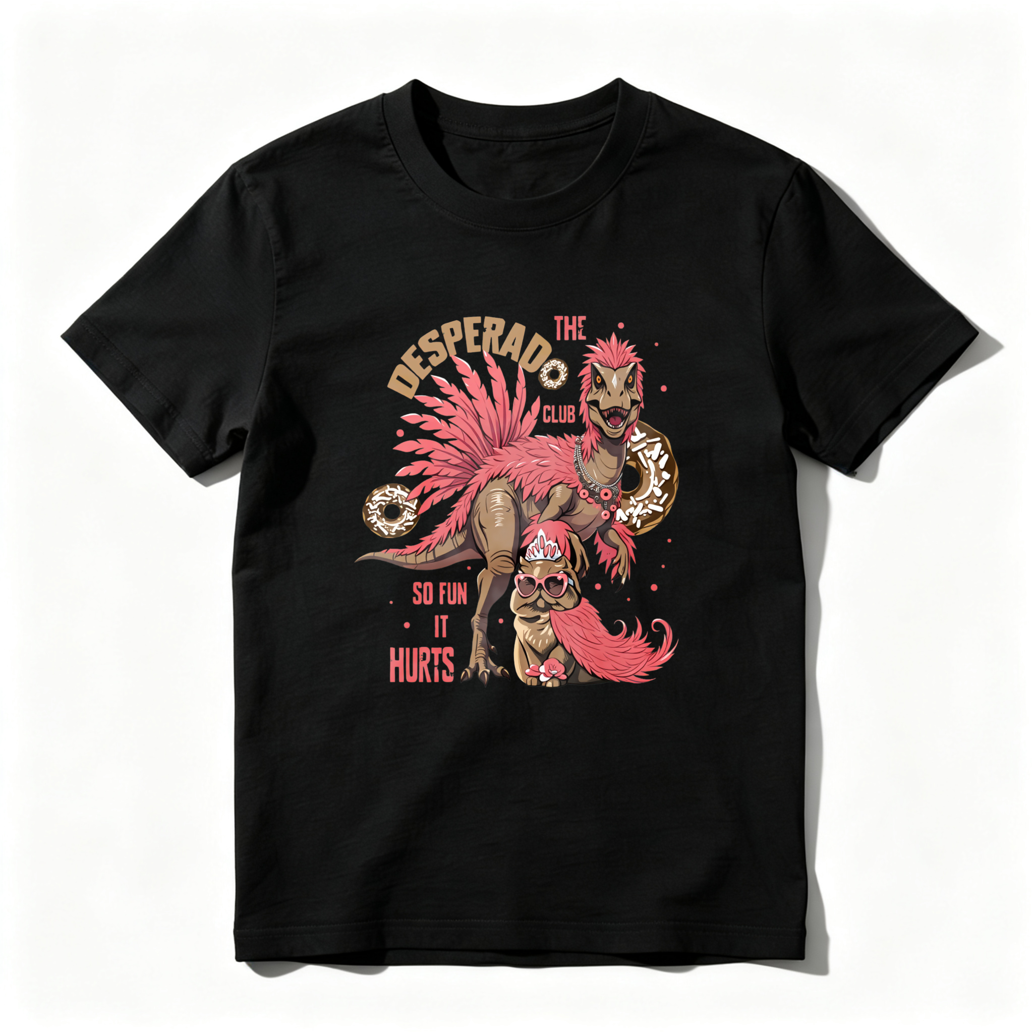 Wardrobecart The Desperado Club Dinosaur With Donuts Tshirt
