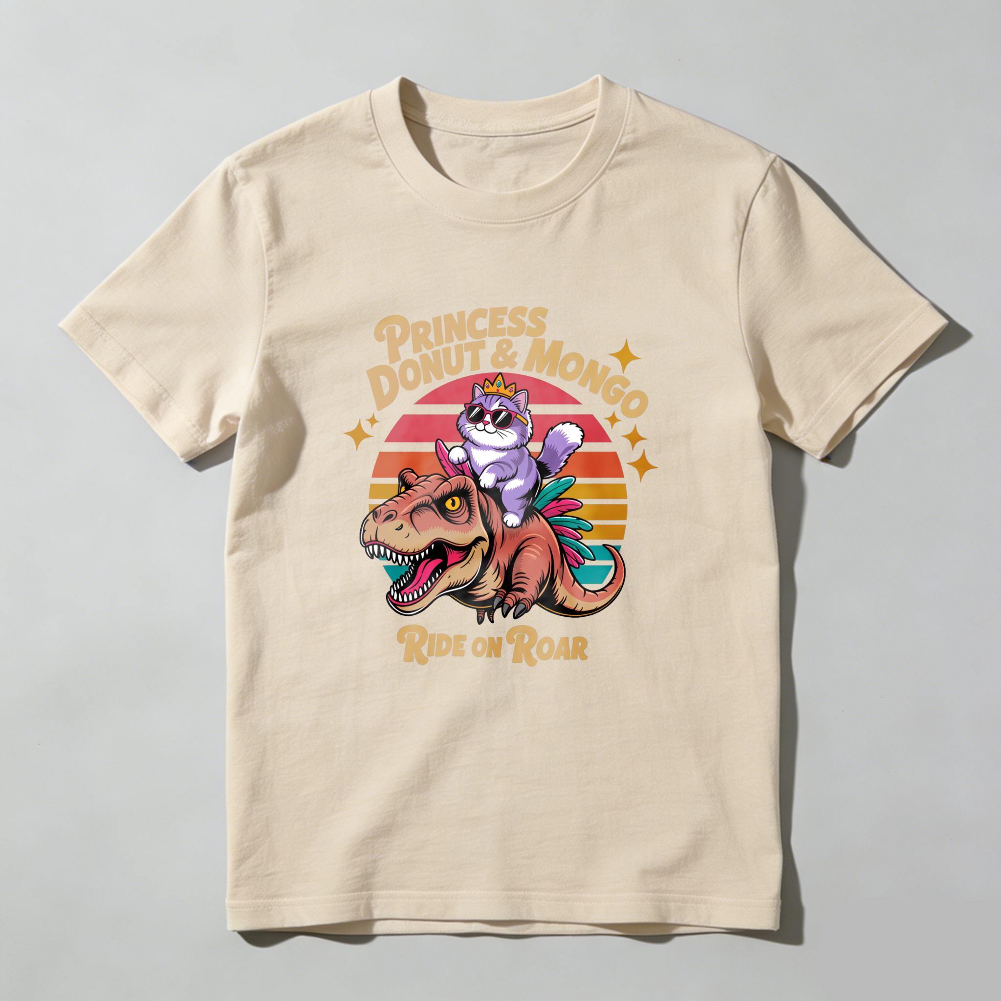 Wardrobecart Princess Donut And Mongo Ride On Roar Tshirt