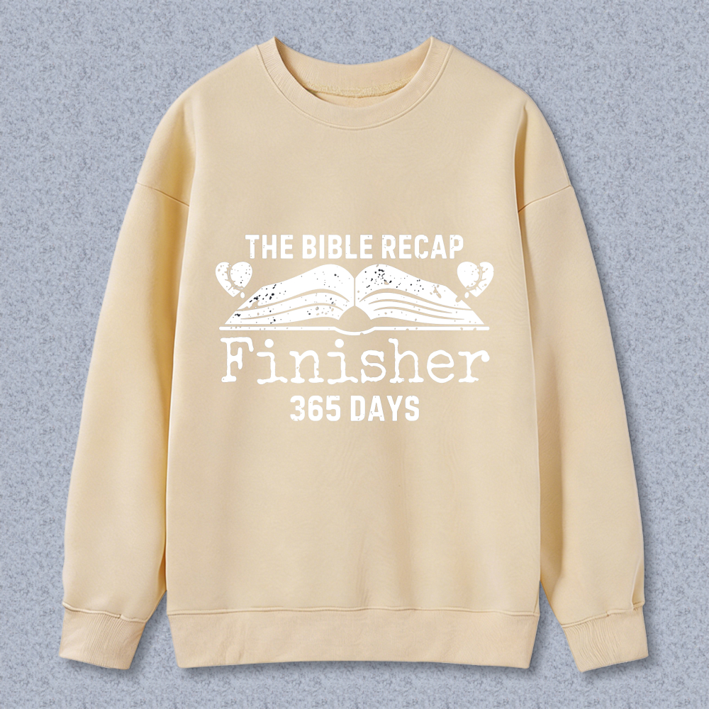 Wardrobecart The Bible Recap Finisher 365 Days Unisex Classic Sweatshirt