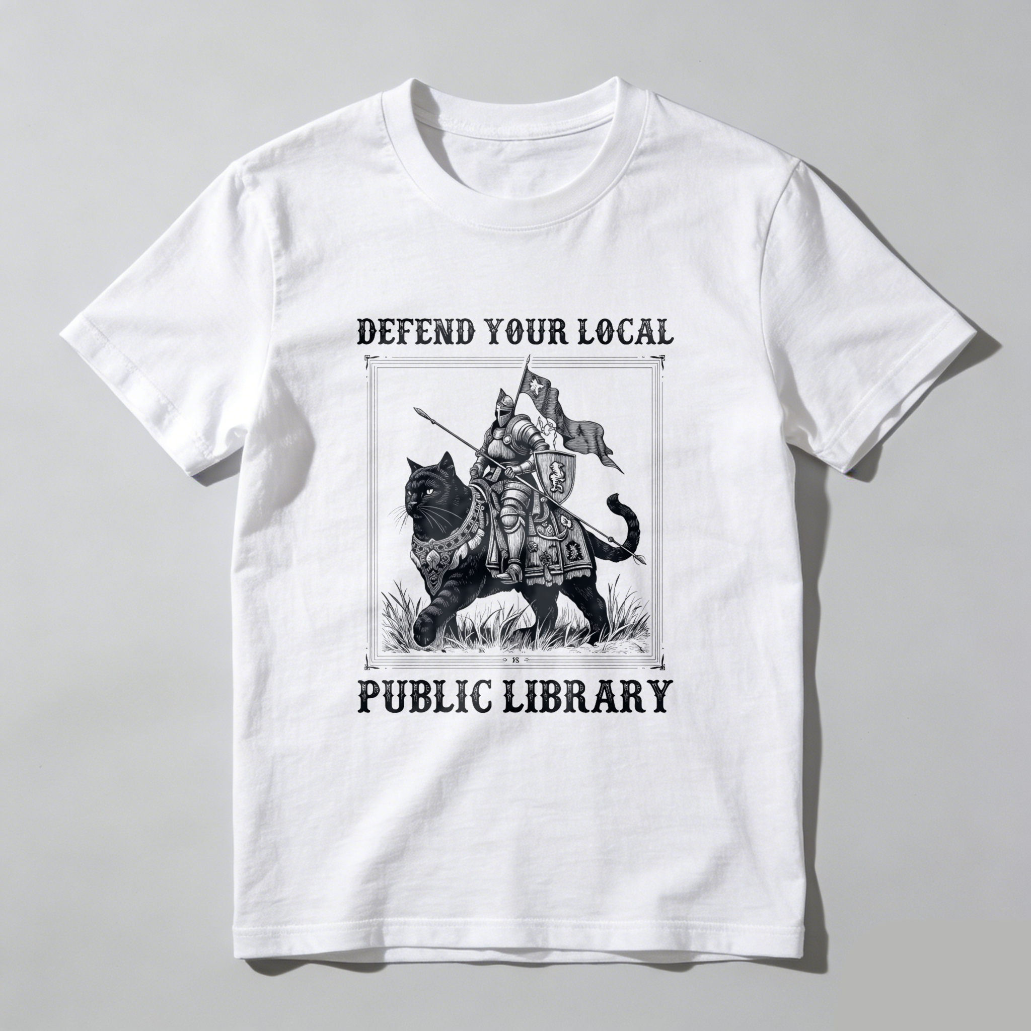 Wardrobecart Defend Your Local Public Library Tshirt