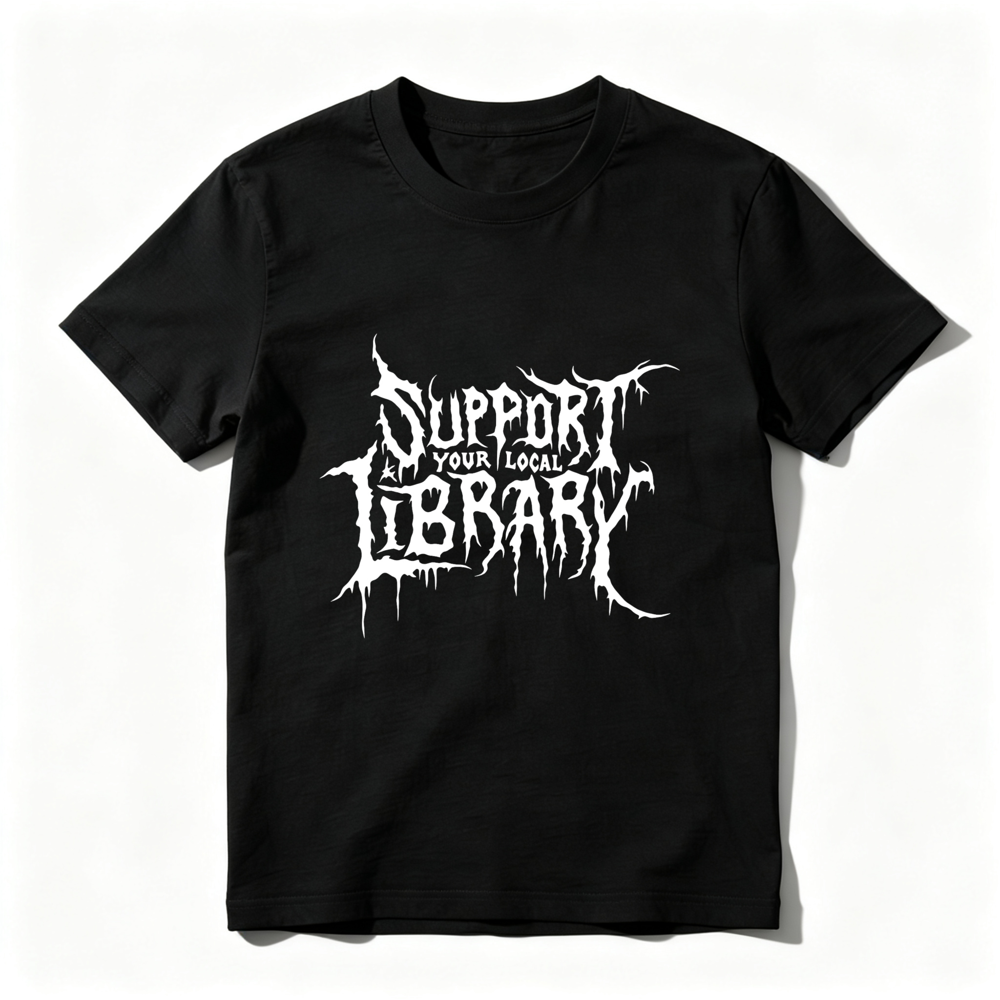 Wardrobecart Support Your Local Library tshirt