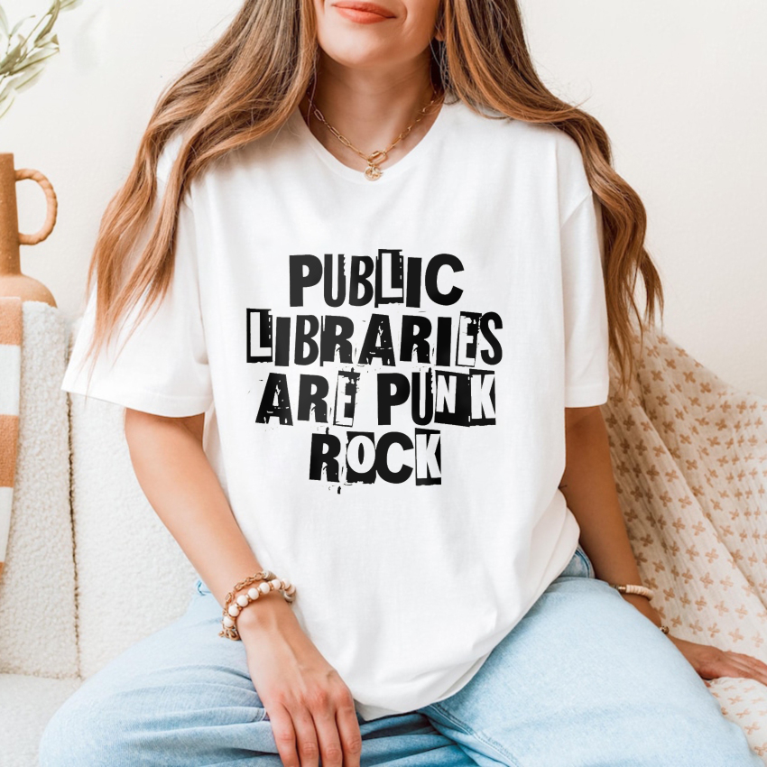 Wardrobecart Public Libraries Are Punk Rock Tshirt