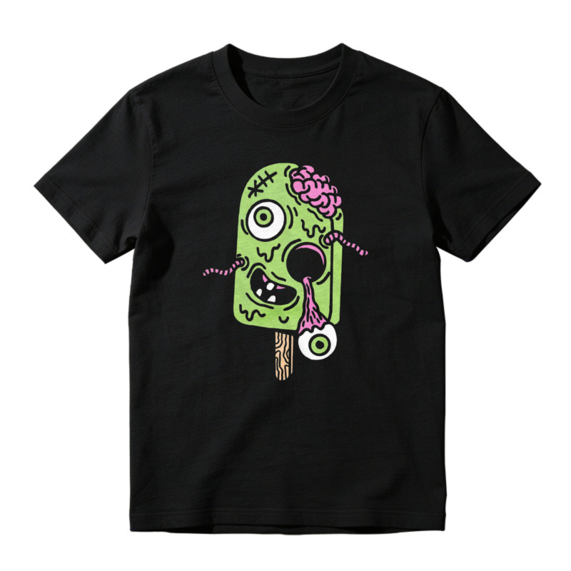 Zombie Ice Cream Pop Graphic T-shirt