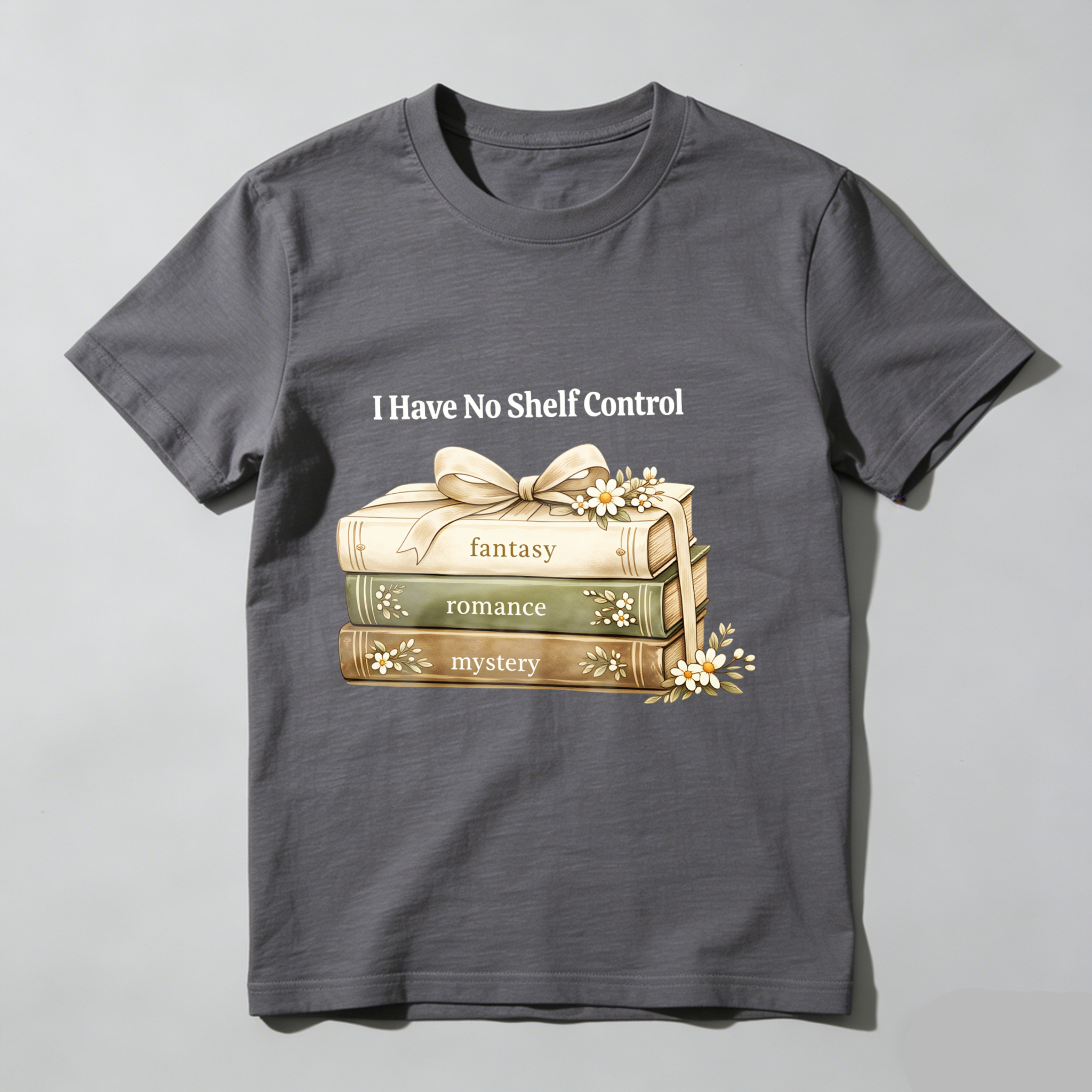 Wardrobecart Stacked Books Fantasy Romance Mystery I Have No Shelf Control Unisex Classic T-shirt