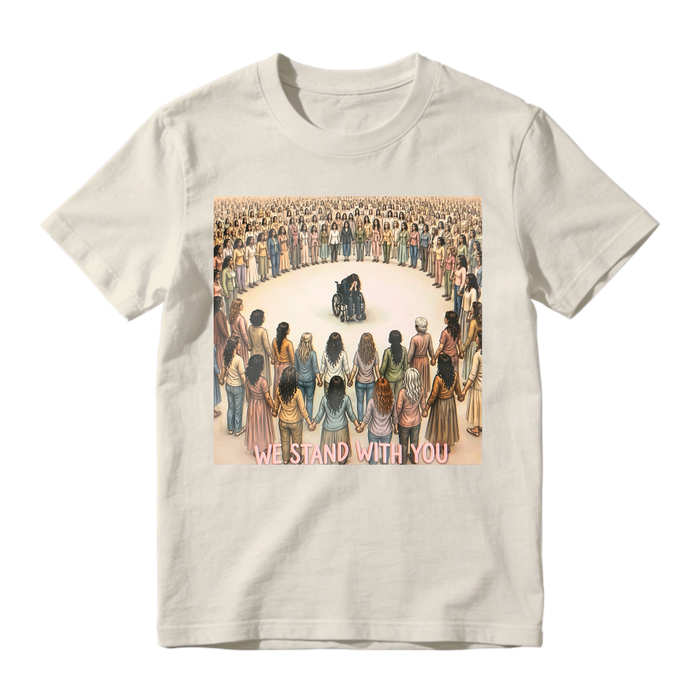We Stand With You Wheelchair Support Circle Unisex Classic T-shirt