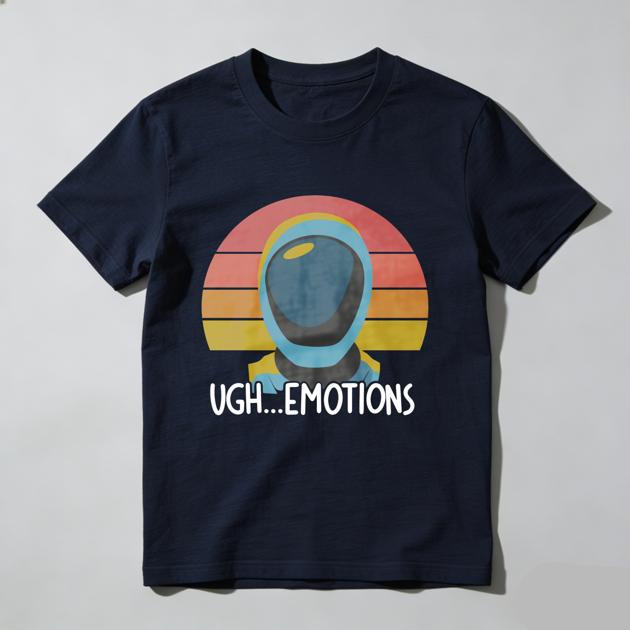 Wardrobecart Astronaut Helmet Sunset Ugh Emotions tshirt