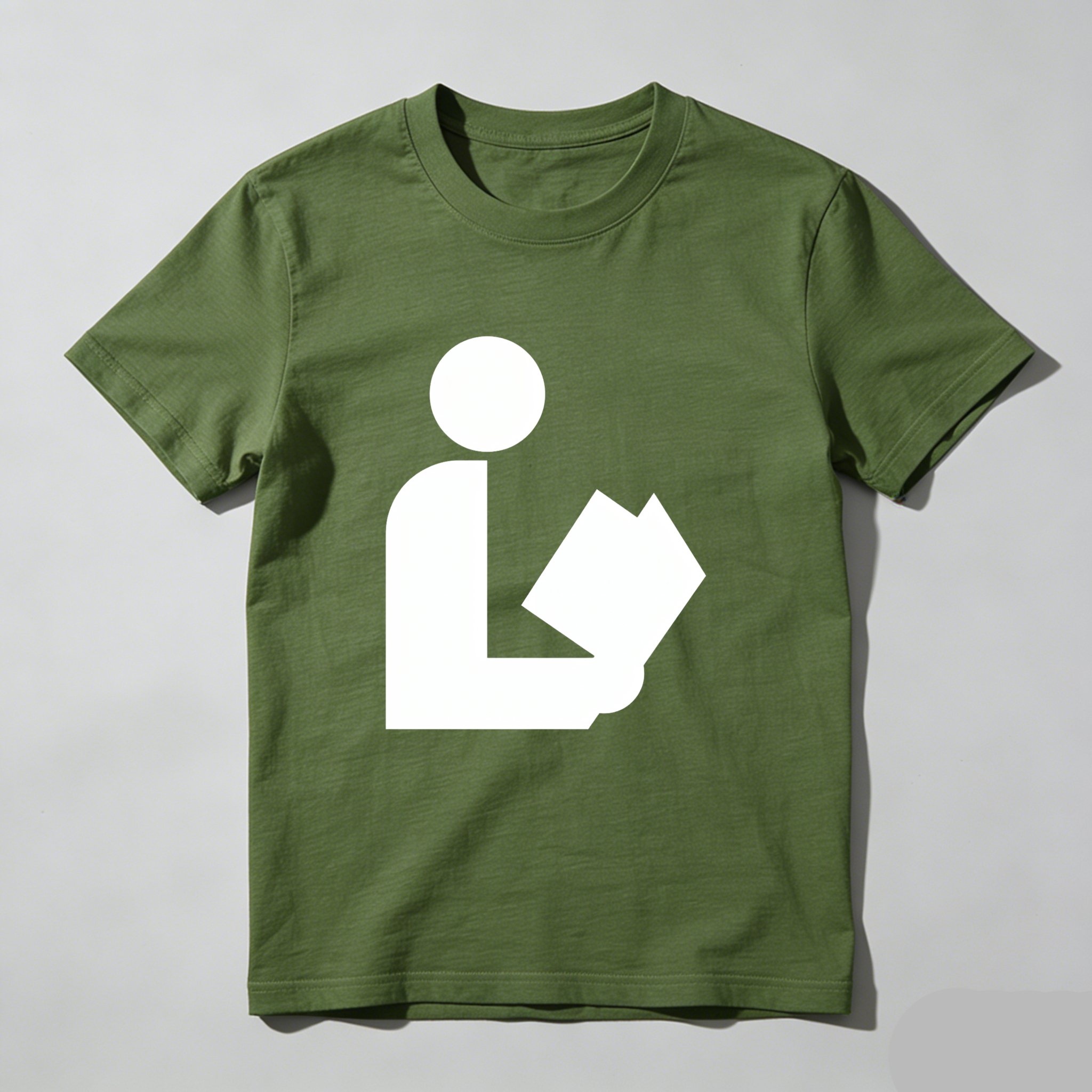 Wardrobecart Person Holding Book Symbol tshirt