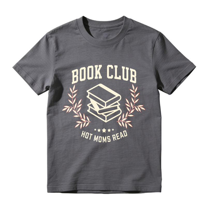 Wardrobecart Book Club With Books And Laurel Wreath Design Unisex Classic T-shirt