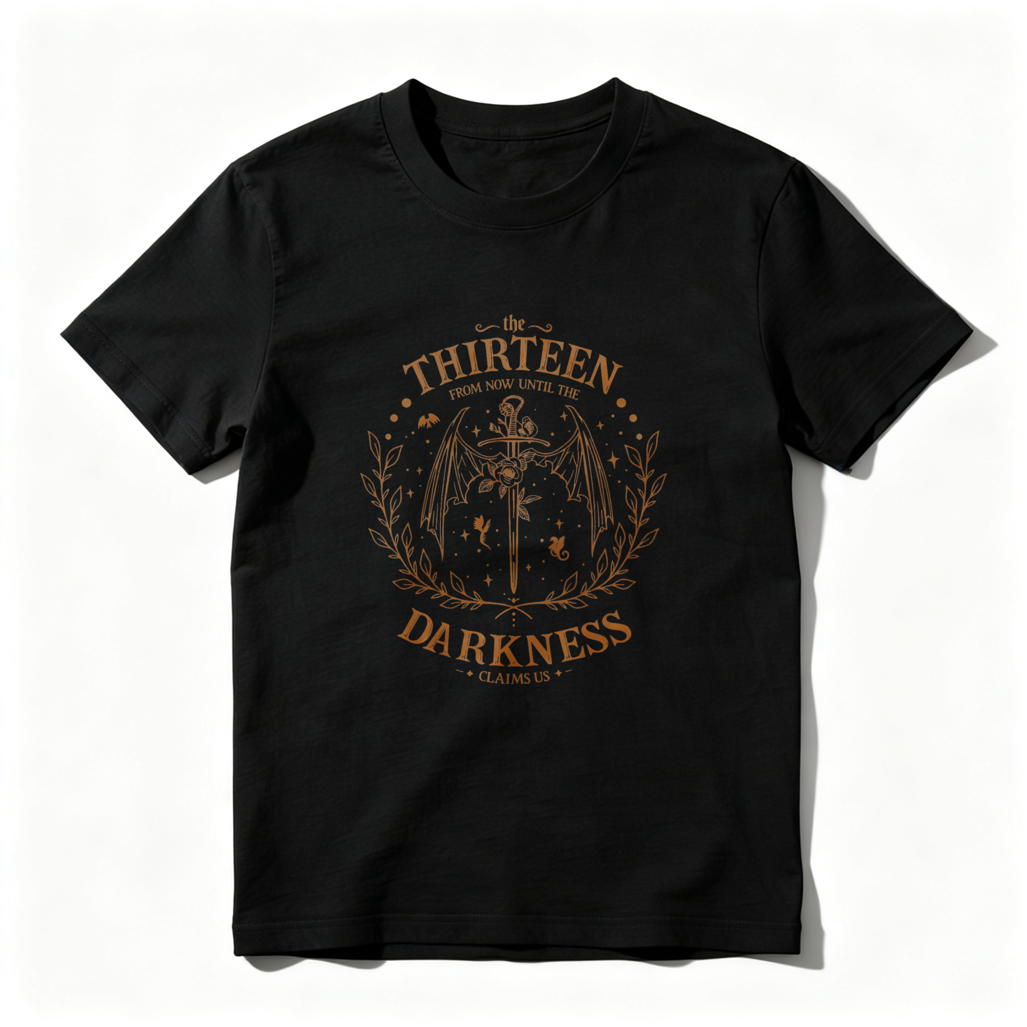 Wardrobecart Thirteen From Now Until The Darkness Claims Us Tshirt