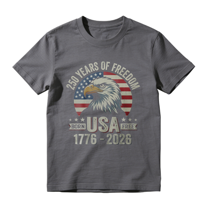 250 Years Of Freedom Usa Eagle American Flag 1776 2026 Unisex Classic T-shirt