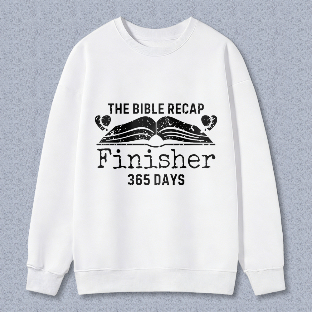 Wardrobecart The Bible Recap Finisher 365 Days Unisex Classic Sweatshirt