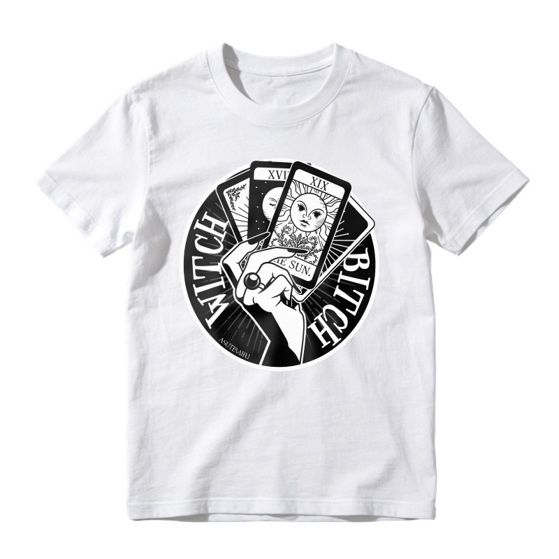 Witch Bitch Tarot Card Hand Graphic, Unisex Classic T-shirt