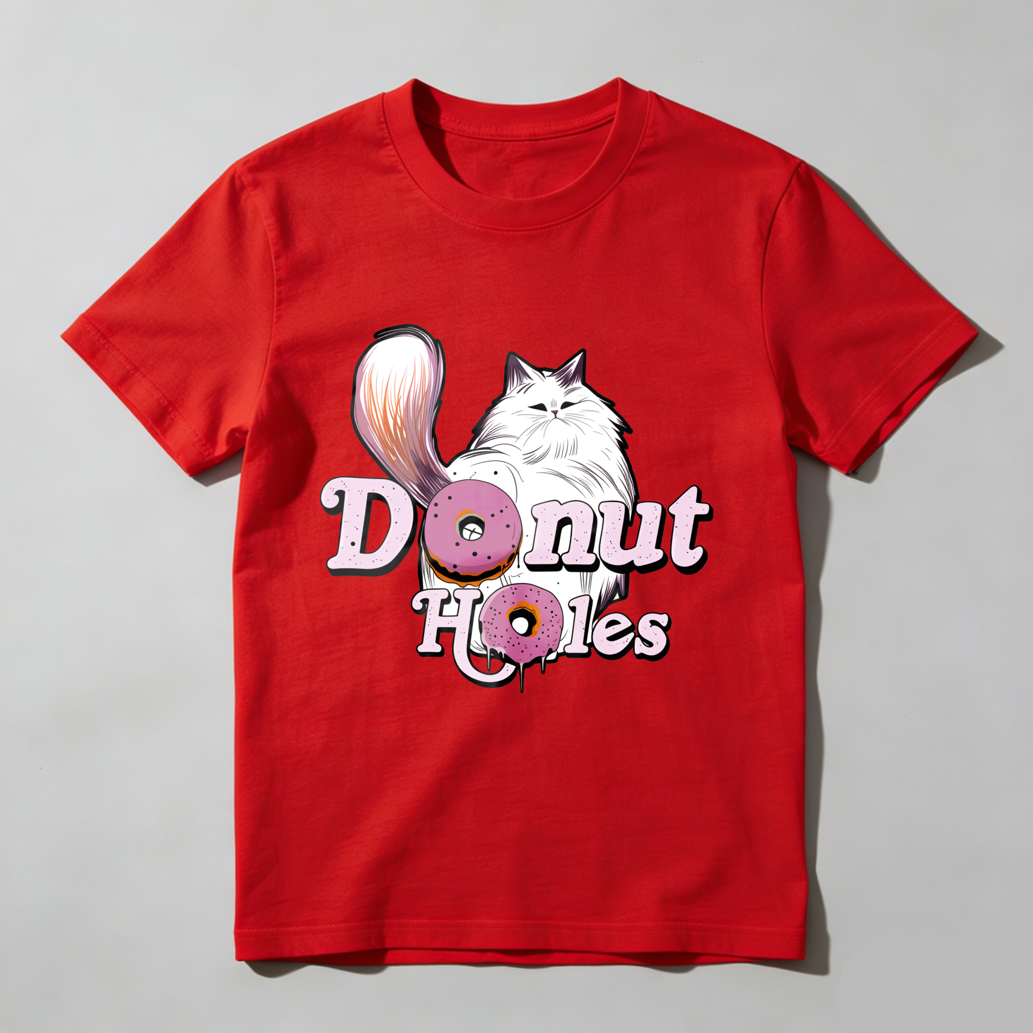 Wardrobecart Donut Holes Cat And Donuts Tshirt