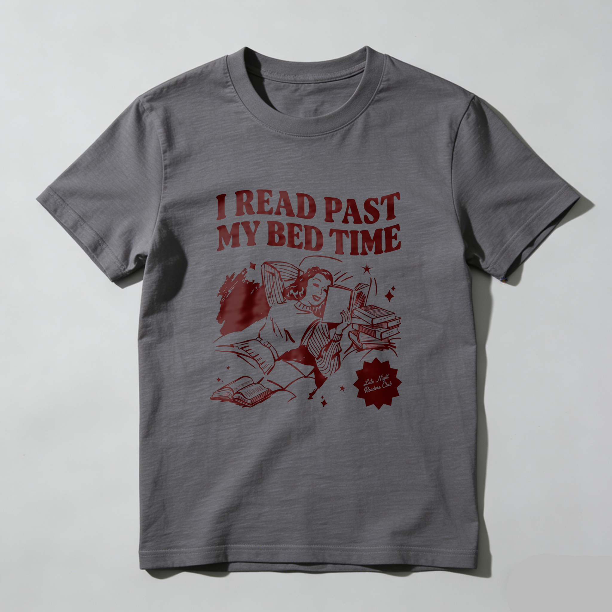 Wardrobecart I Read Past My Bed Time Tshirt